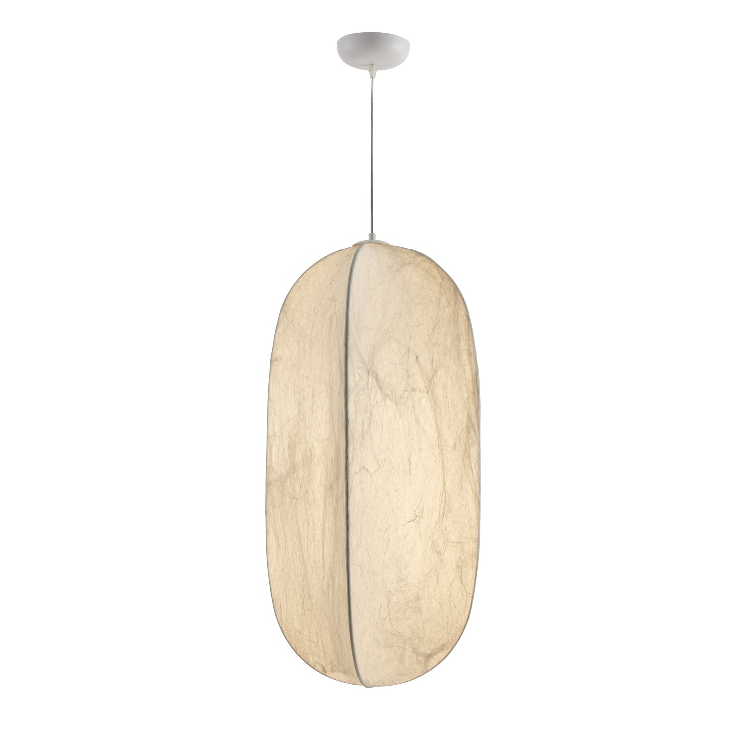 Dune Minimalist Silk Pendant Lamp-Neutral Decor