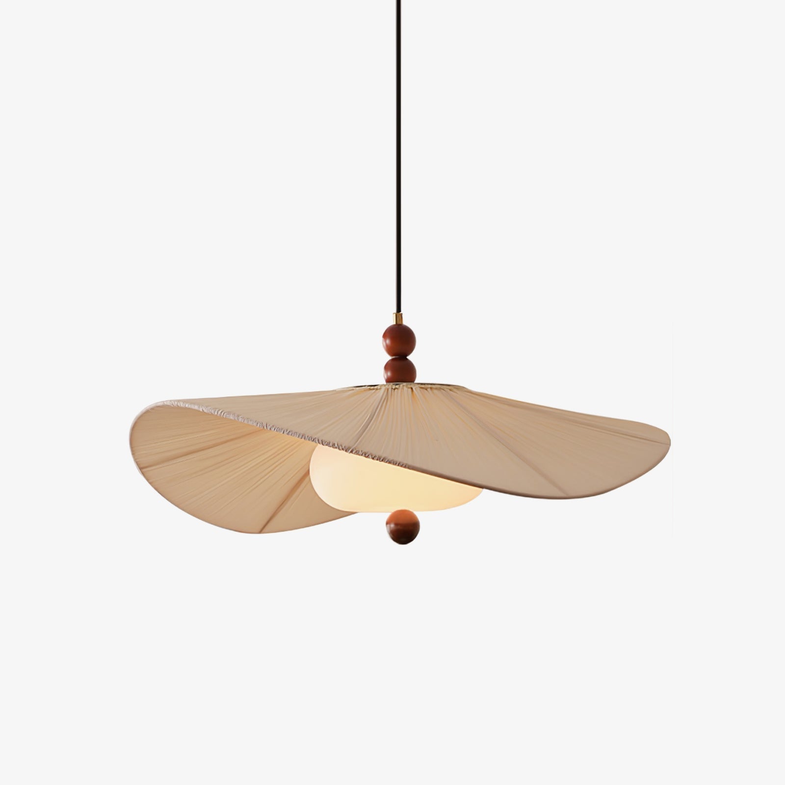 Zovenil Organic Fabric Pendant Light-Neutral Decor