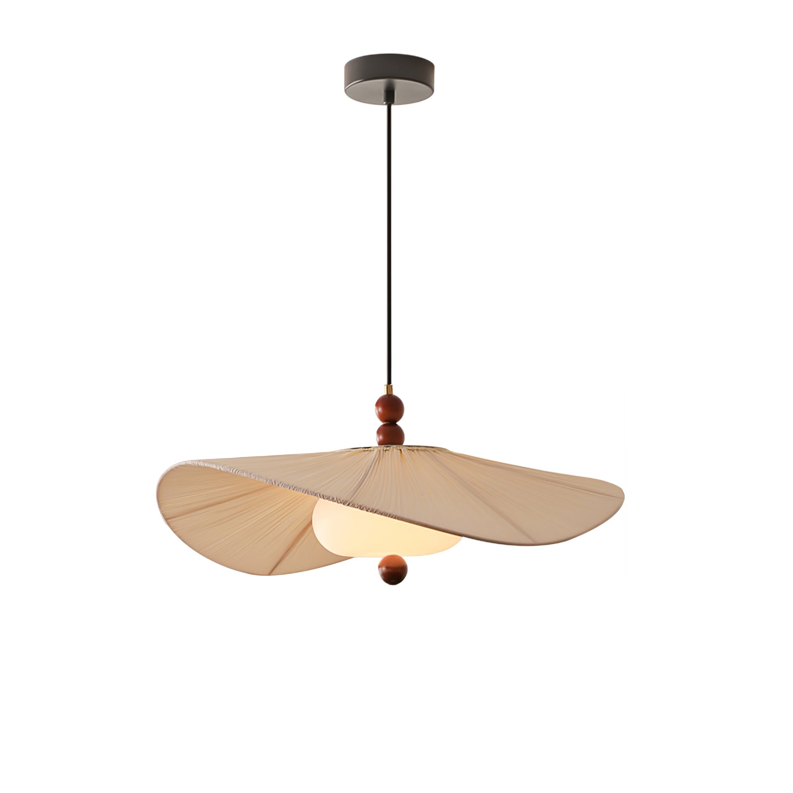 Zovenil Organic Fabric Pendant Light-Neutral Decor