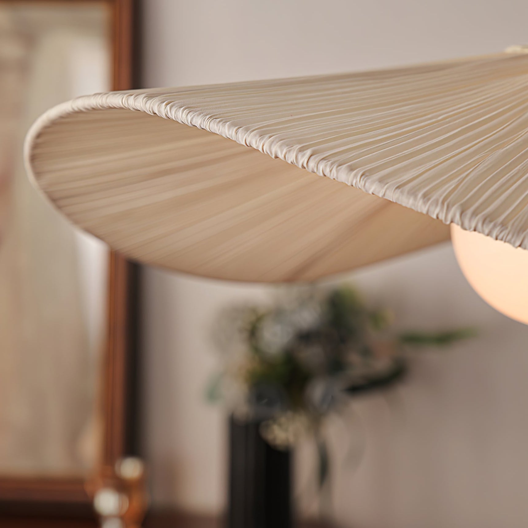 Zovenil Organic Fabric Pendant Light-Neutral Decor