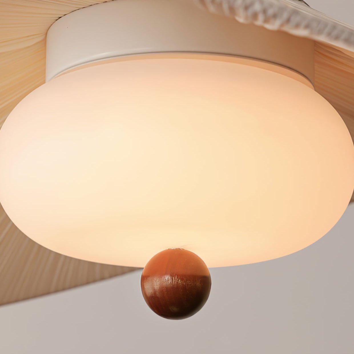 Zovenil Organic Fabric Pendant Light-Neutral Decor