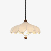 Solarn Fabric & Wood Pendant Lamp-Neutral Decor