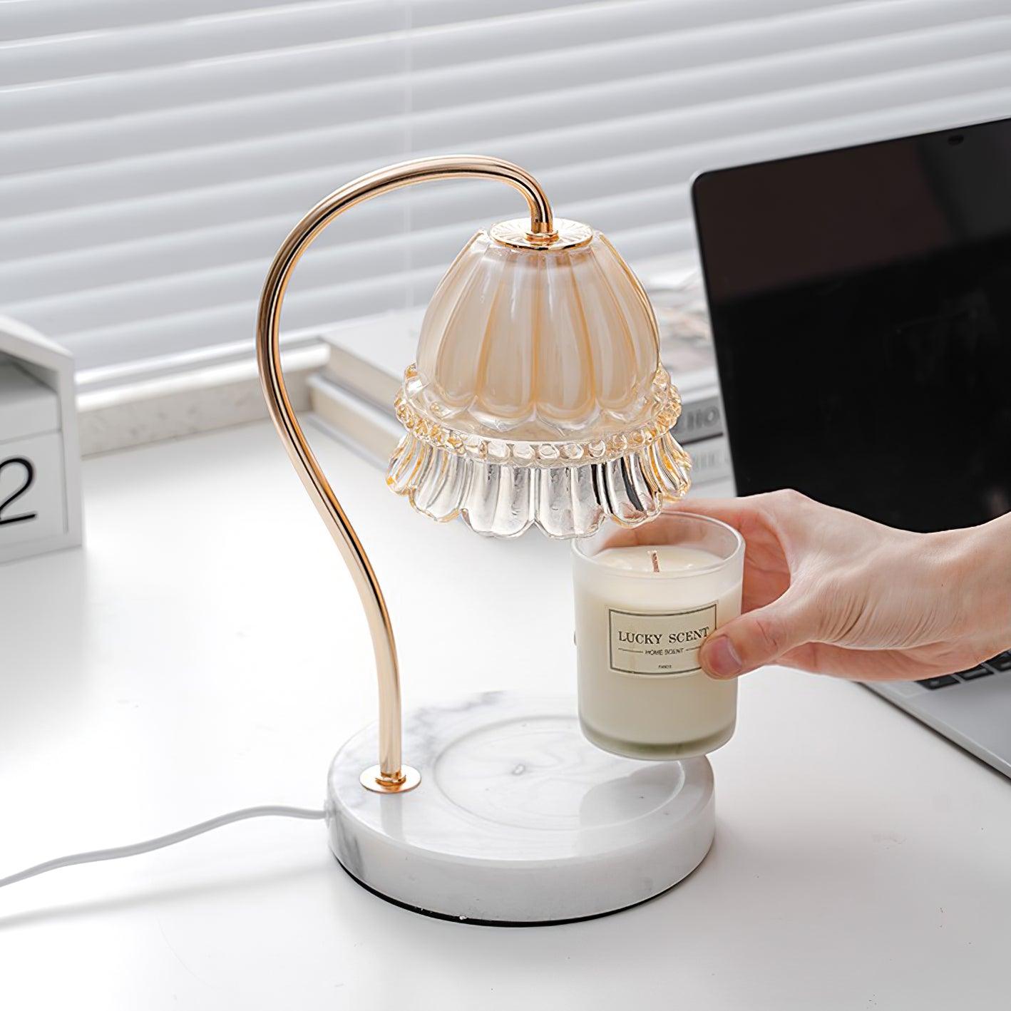 Daze Nordic Art Warmer Marble Table Lamp-Neutral Decor