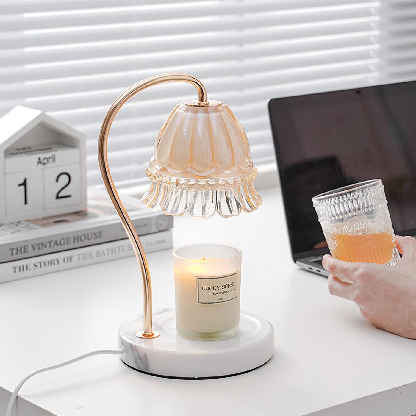 Daze Nordic Art Warmer Marble Table Lamp-Neutral Decor