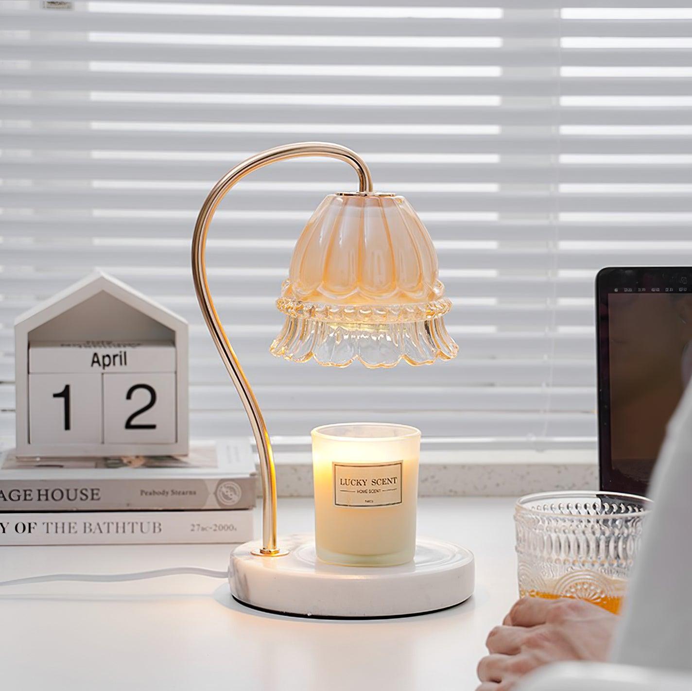 Daze Nordic Art Warmer Marble Table Lamp-Neutral Decor