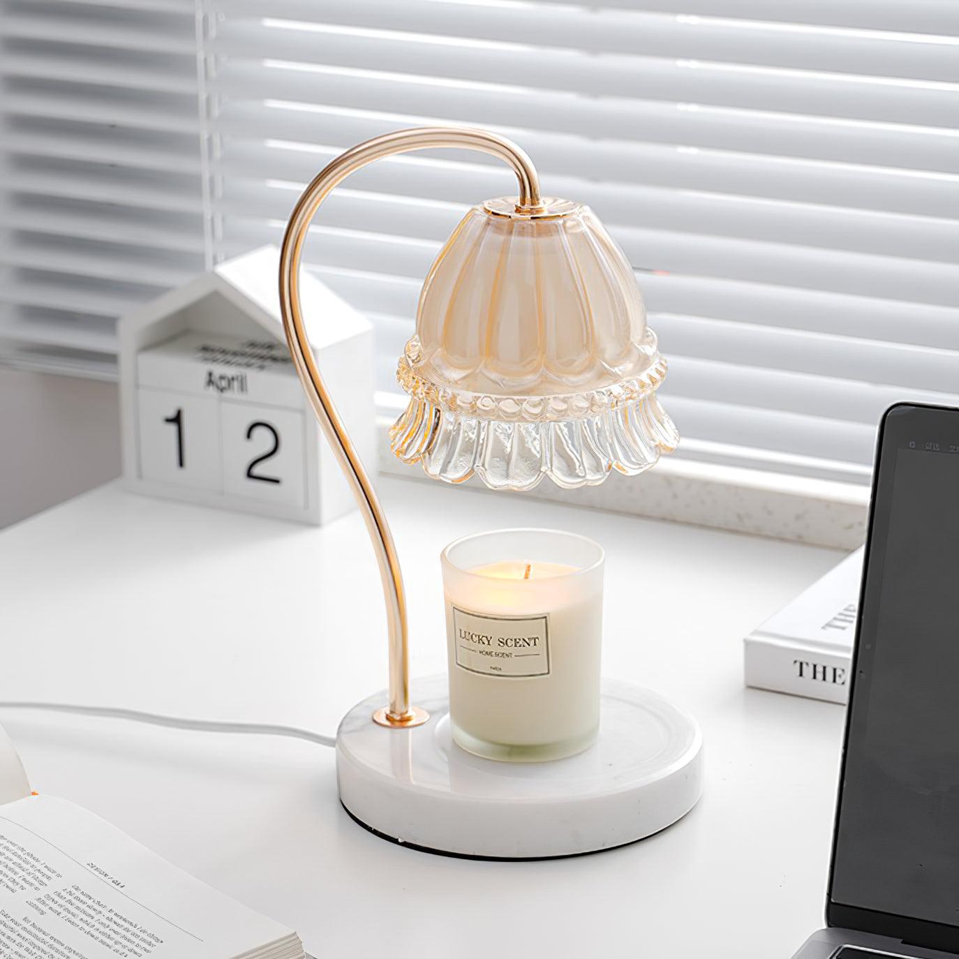Daze Nordic Art Warmer Marble Table Lamp-Neutral Decor