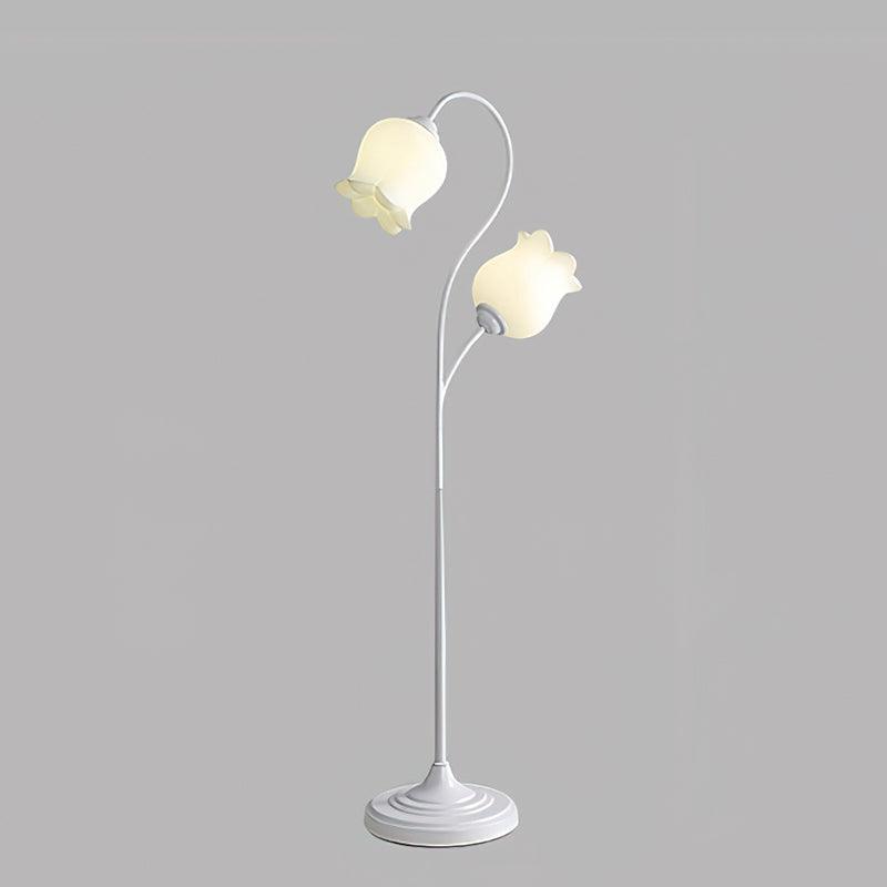Zevelil Floral Floor Lamp-Neutral Decor