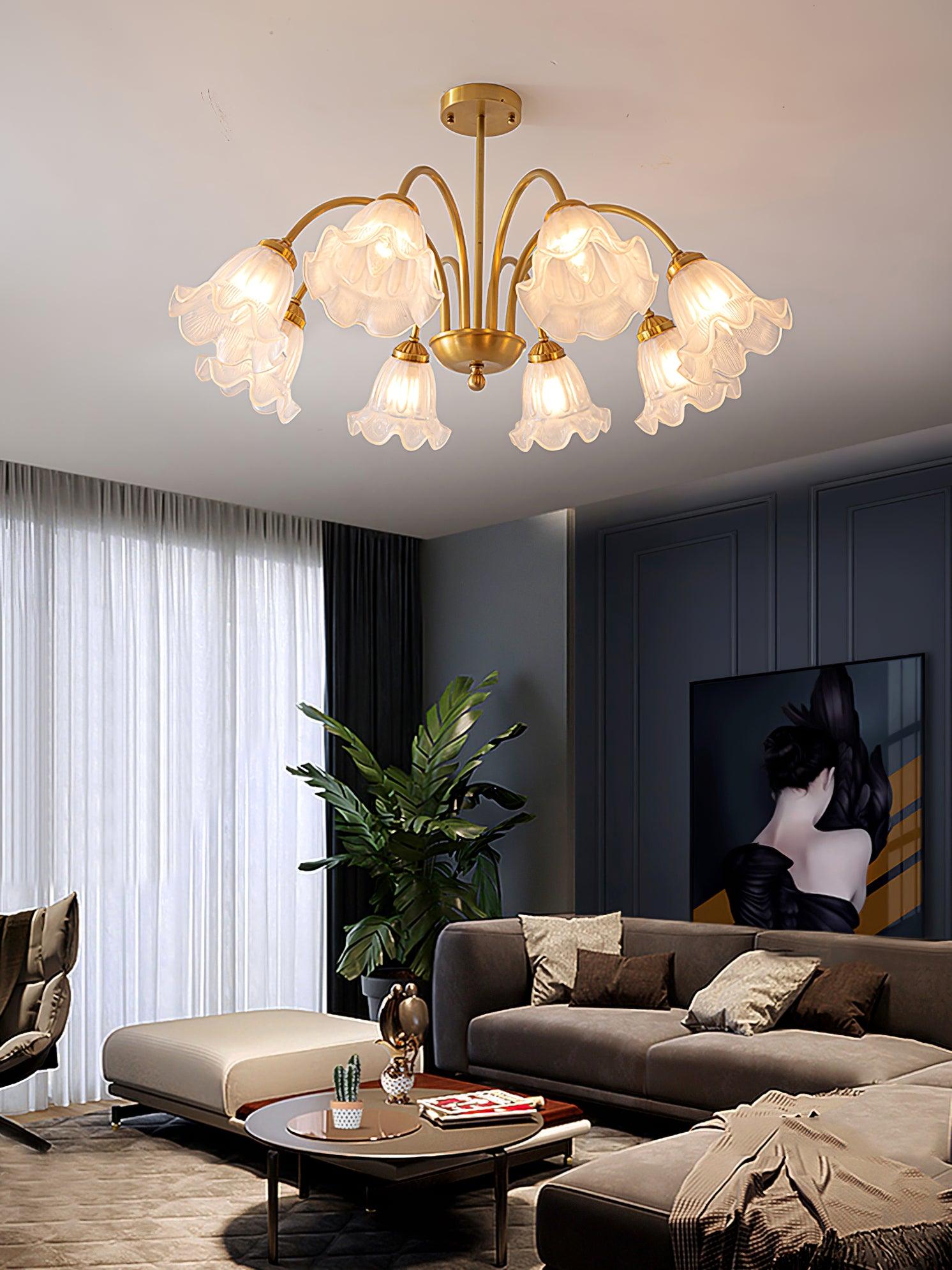 Dirixel Luxury Glass Chandelier-Neutral Decor