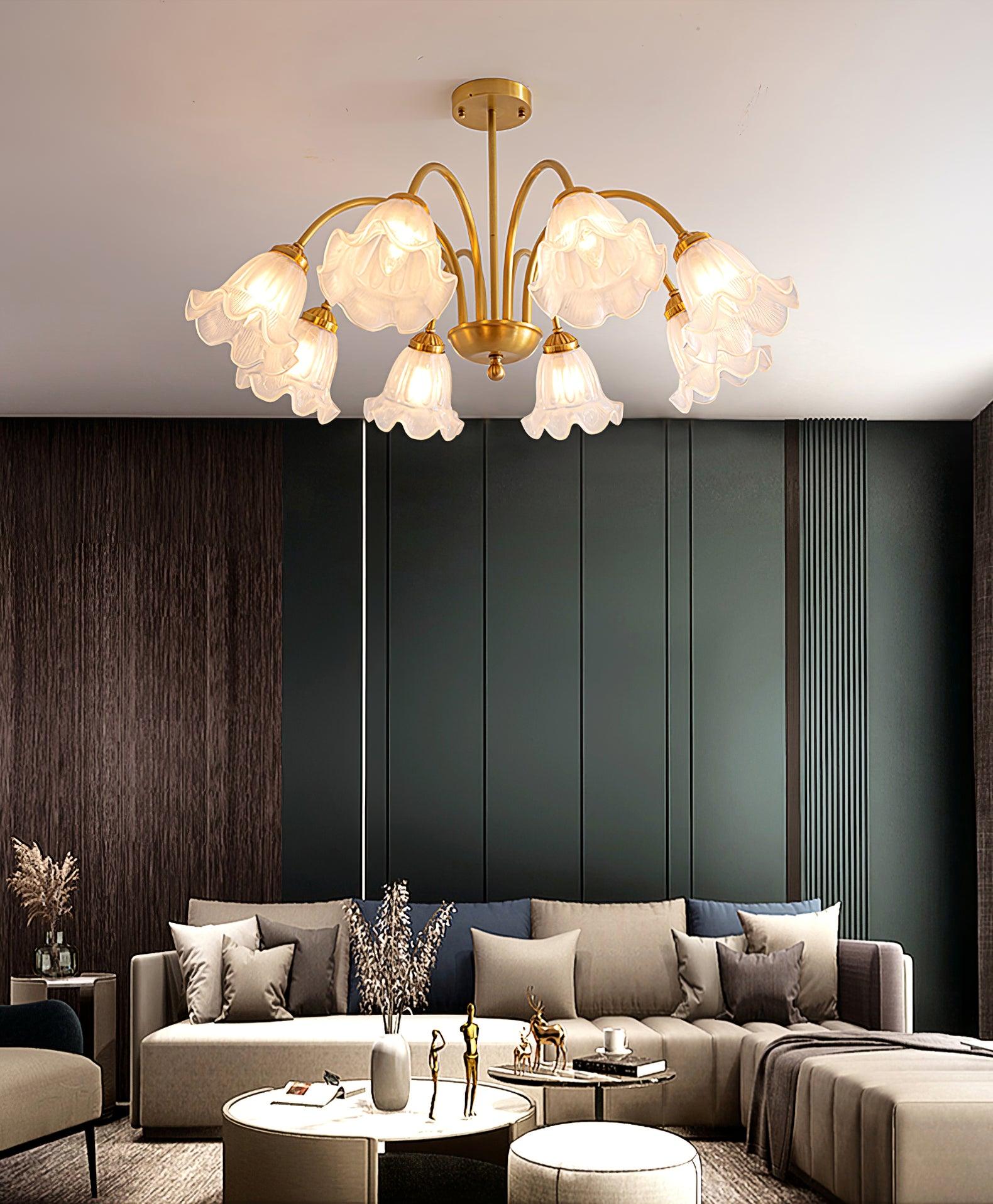 Dirixel Luxury Glass Chandelier-Neutral Decor