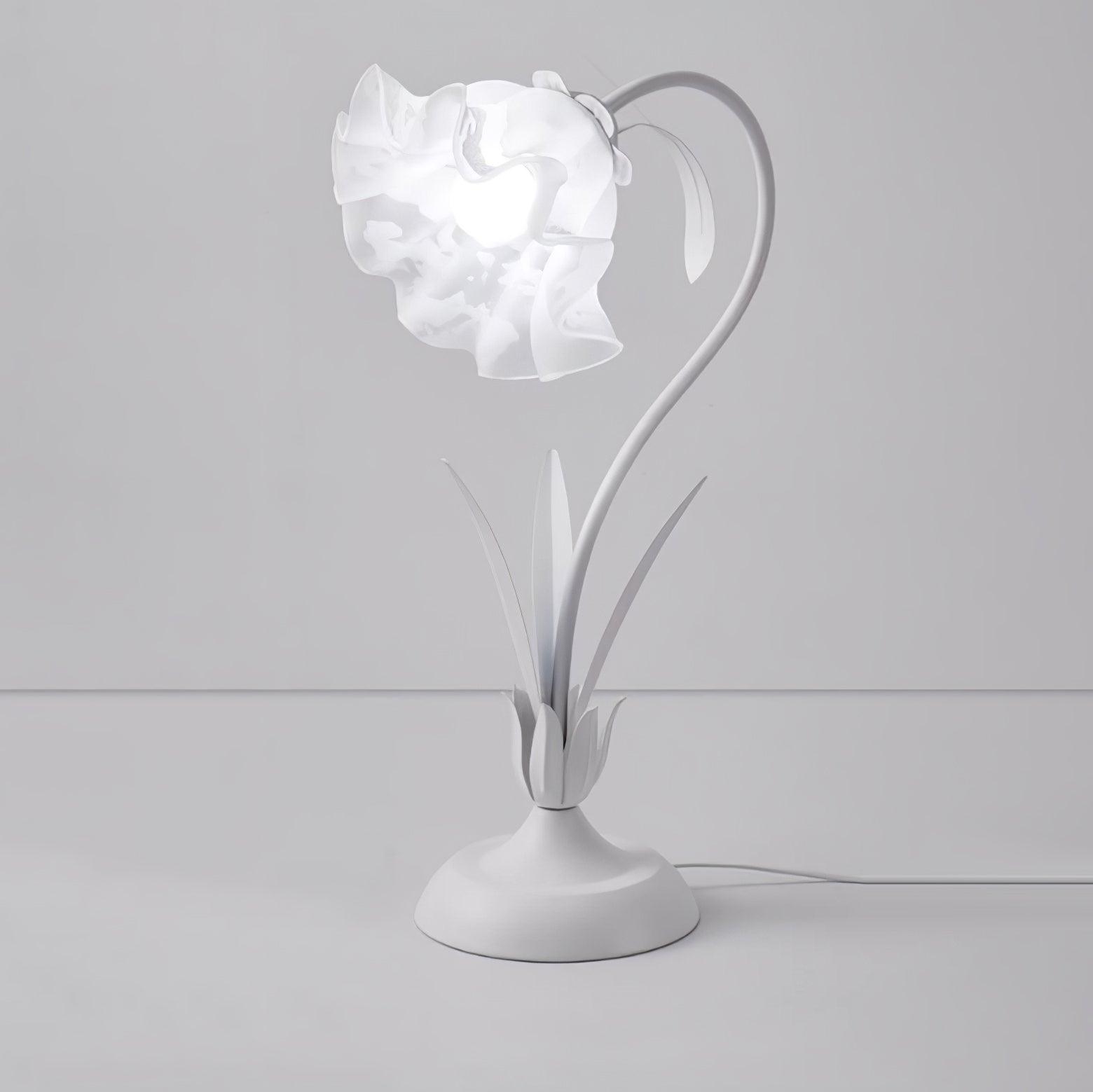 Zorien Acrylic Floral Table Lamp-Neutral Decor