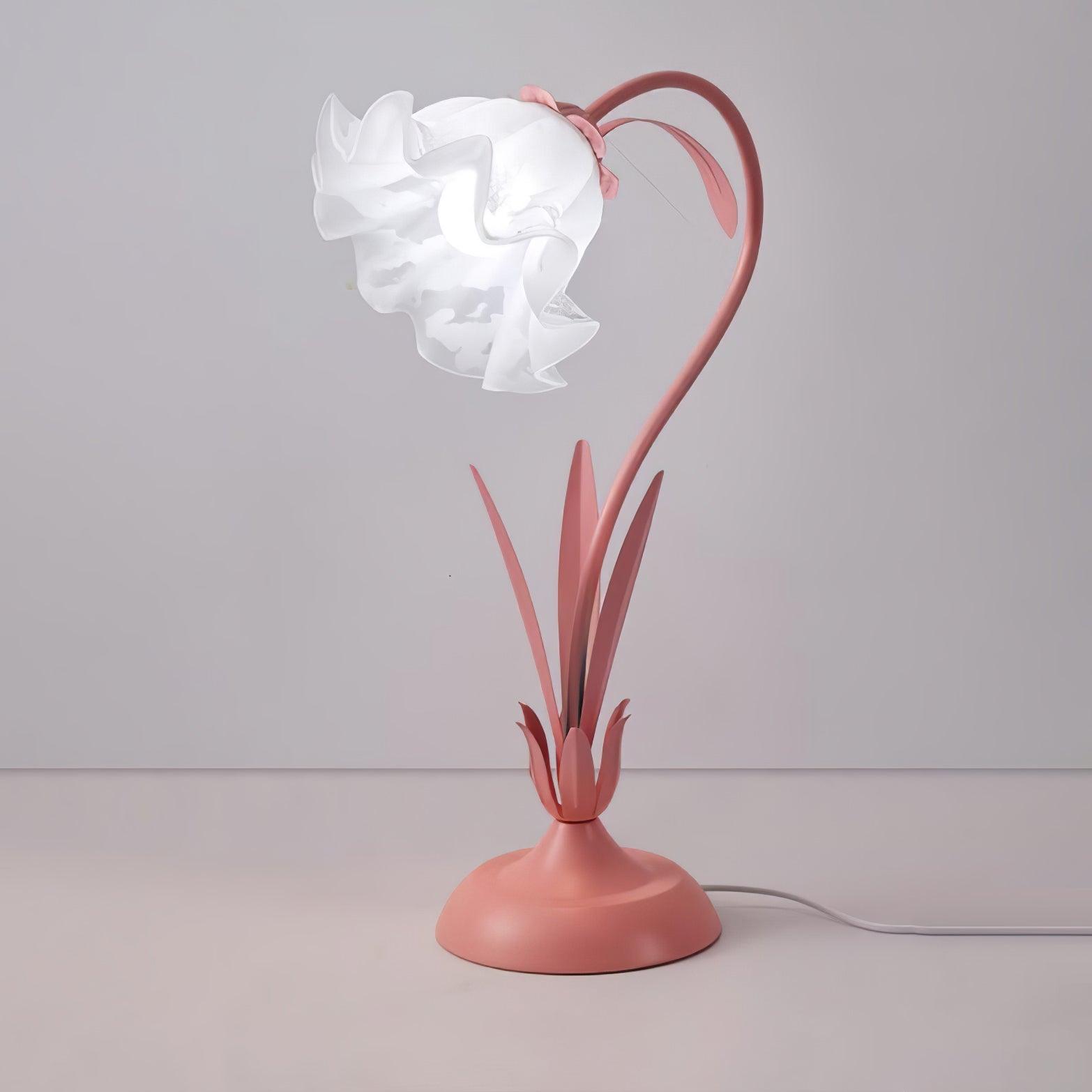 Zorien Acrylic Floral Table Lamp-Neutral Decor