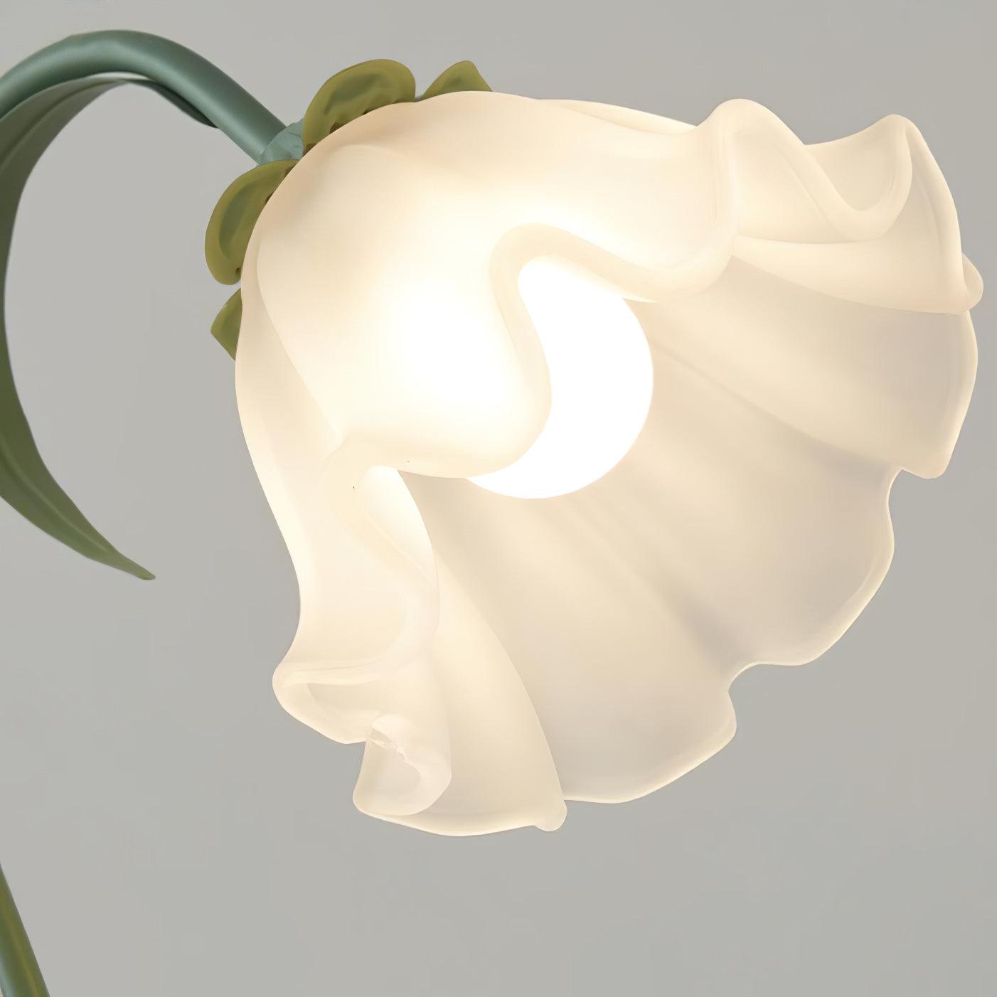 Zorien Acrylic Floral Table Lamp-Neutral Decor