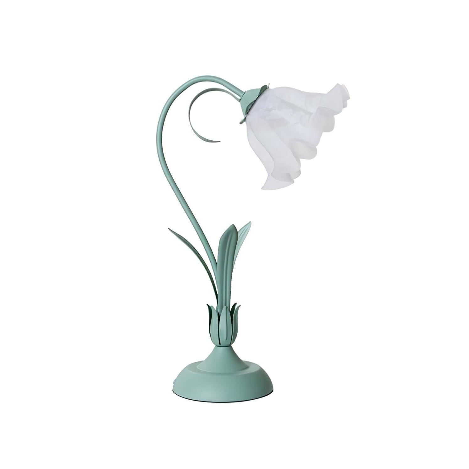 Zorien Acrylic Floral Table Lamp-Neutral Decor