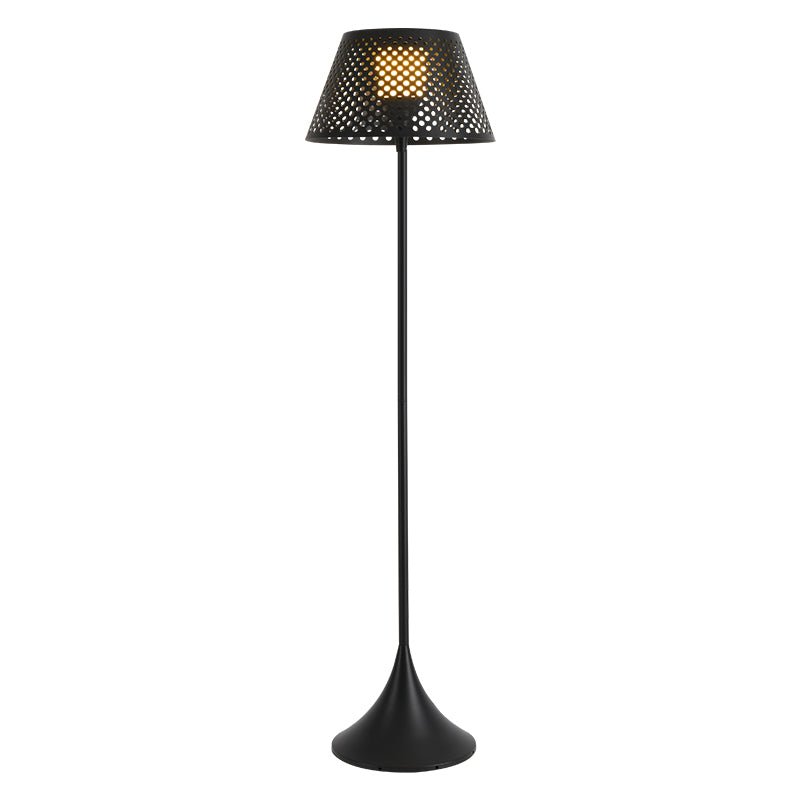 Callum Woven Solar Floor Lamp-Neutral Decor