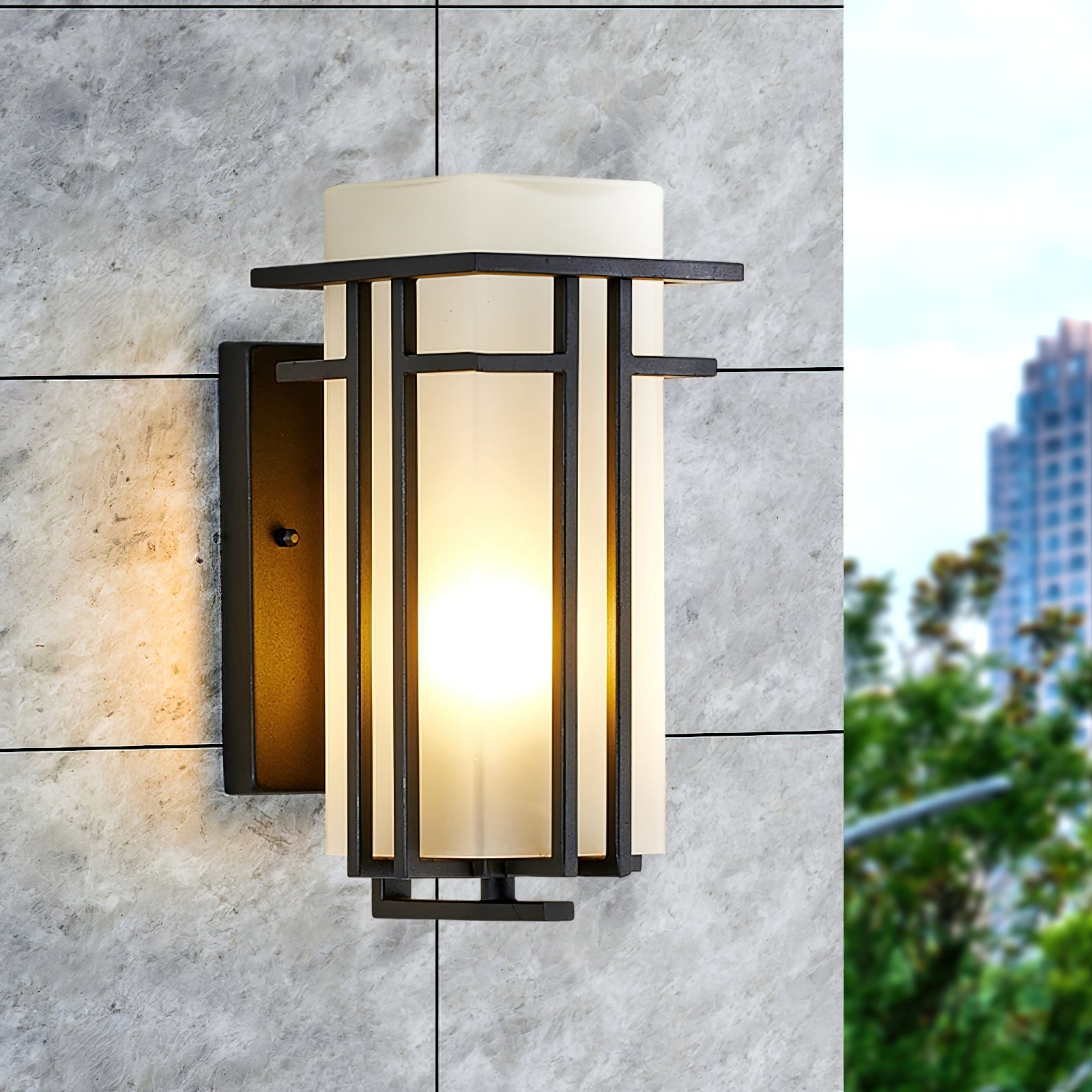 Wilen Outdoor Wall Lamp Iron Lantern Retro-Neutral Decor