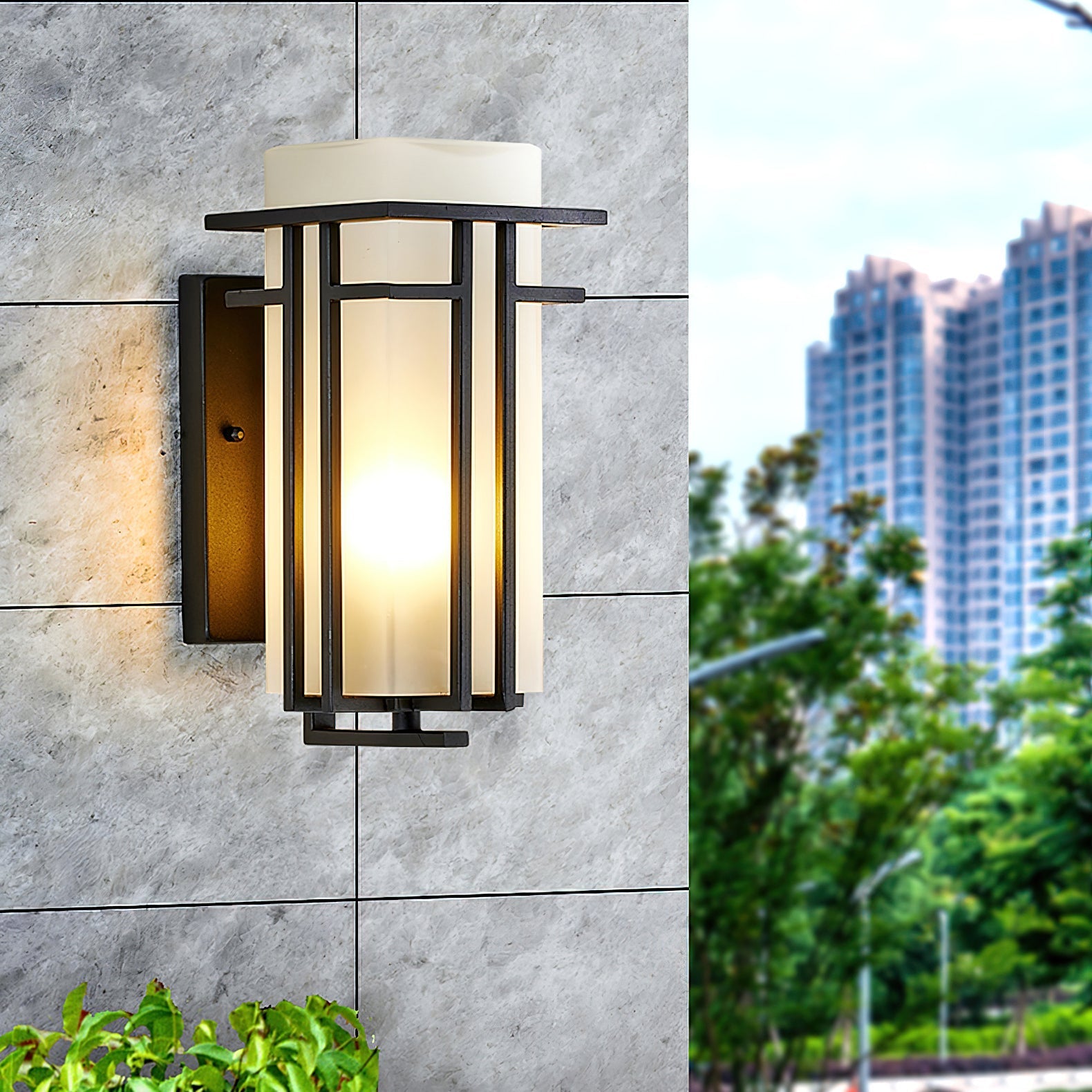 Wilen Outdoor Wall Lamp Iron Lantern Retro-Neutral Decor