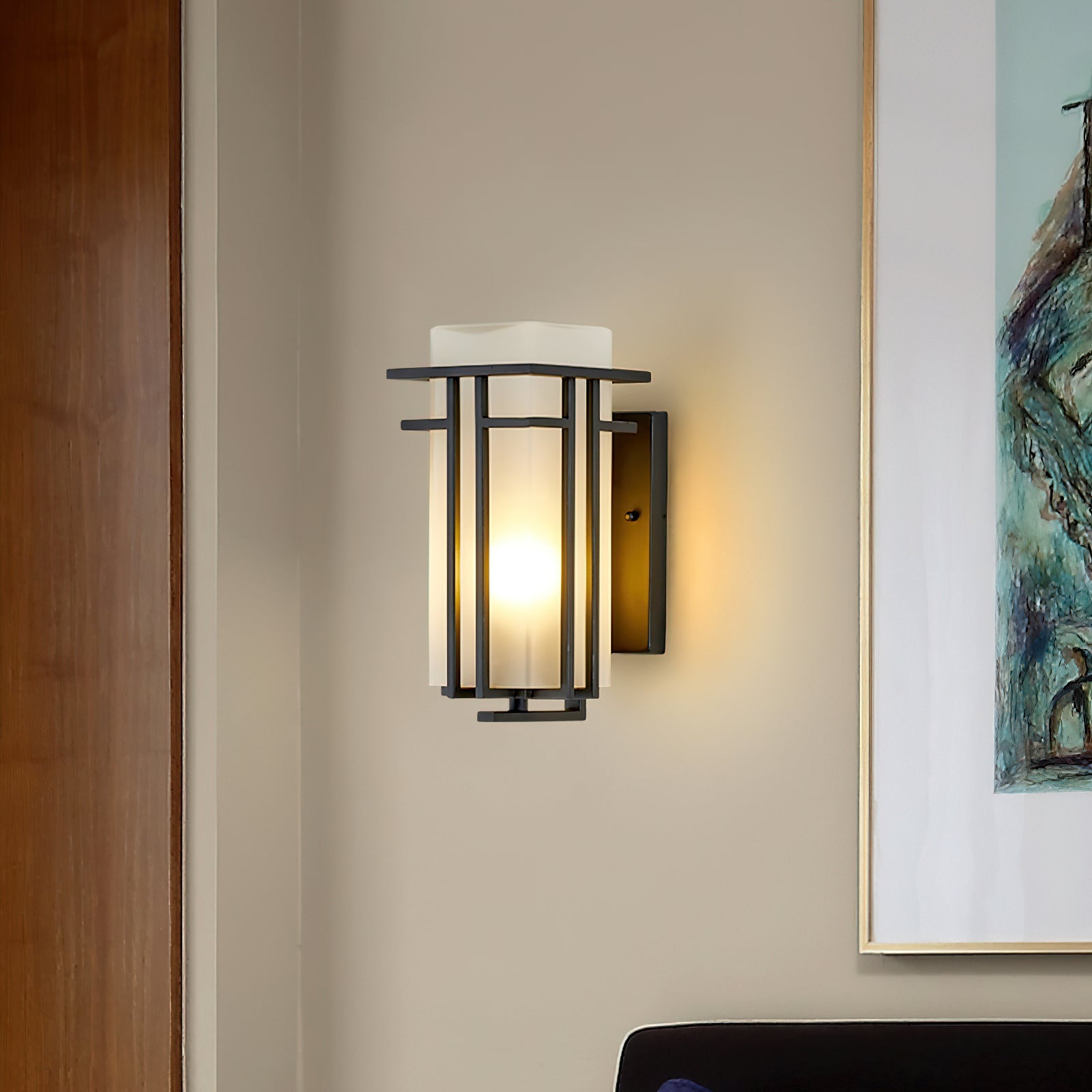 Wilen Outdoor Wall Lamp Iron Lantern Retro-Neutral Decor