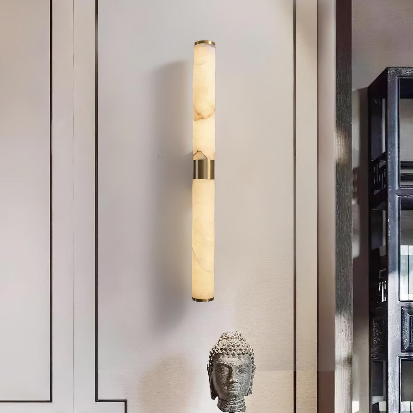 Olmirira Minimalist Alabaster Wall Lamp-Neutral Decor