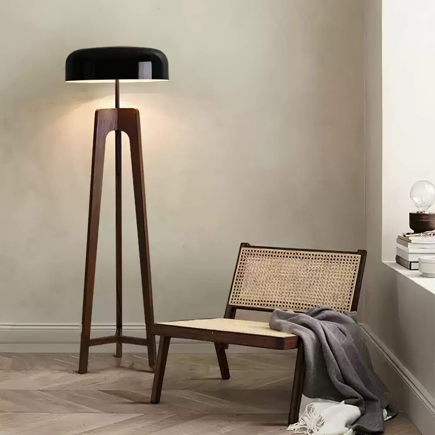 Kovain Wood Minimalist Floor Lamp-Neutral Decor