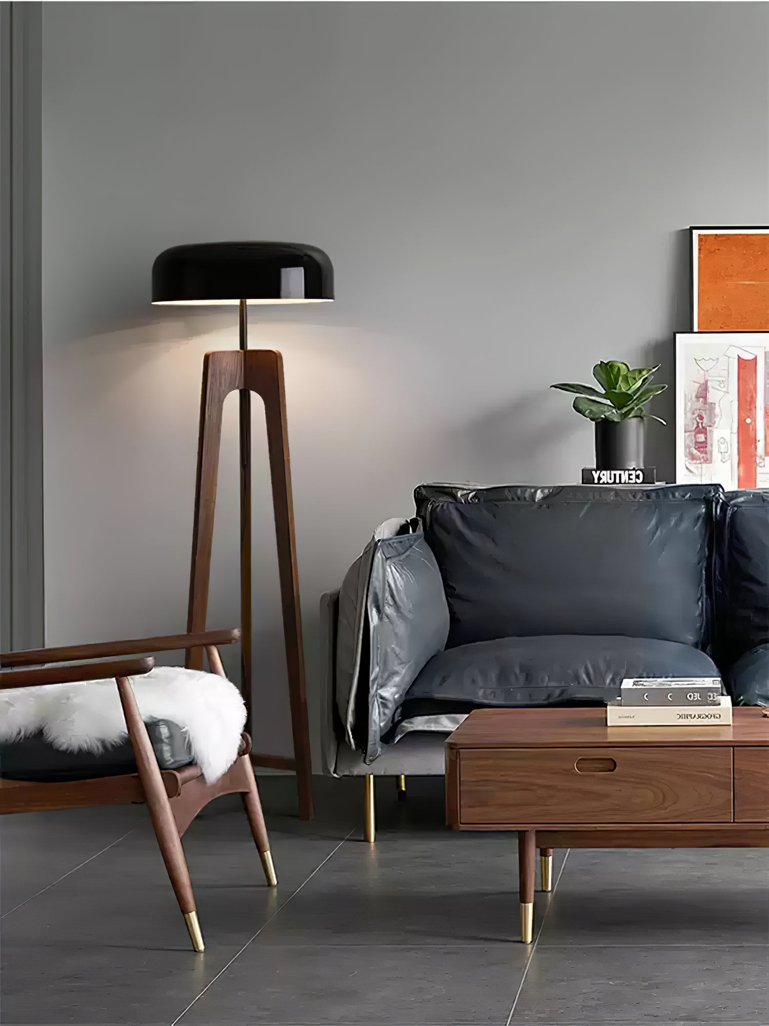 Kovain Wood Minimalist Floor Lamp-Neutral Decor