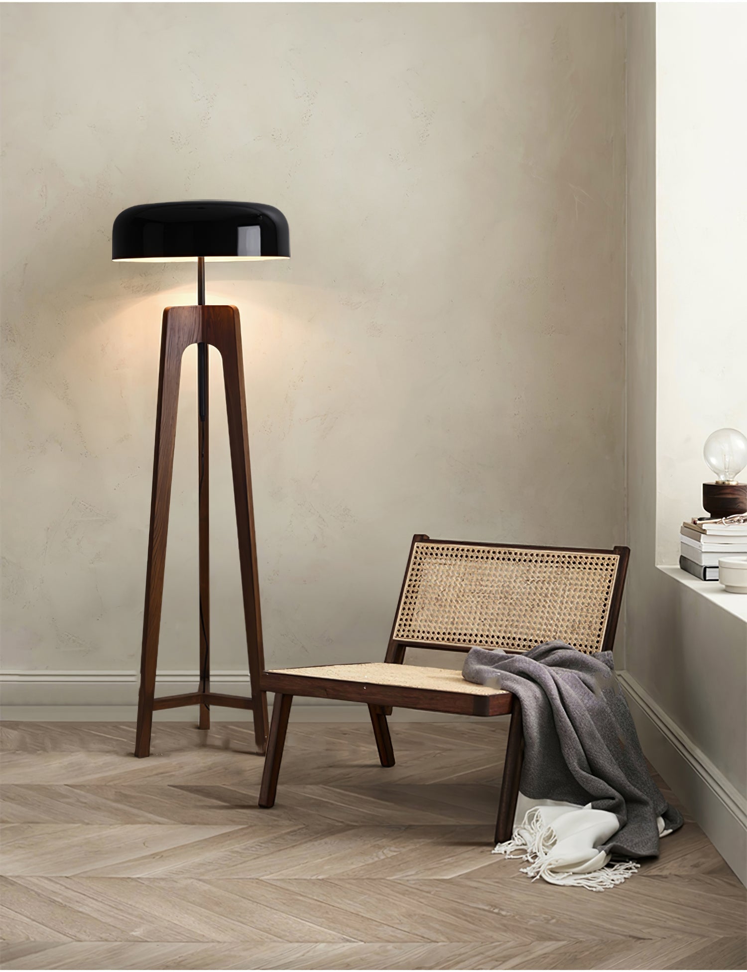 Kovain Wood Minimalist Floor Lamp-Neutral Decor