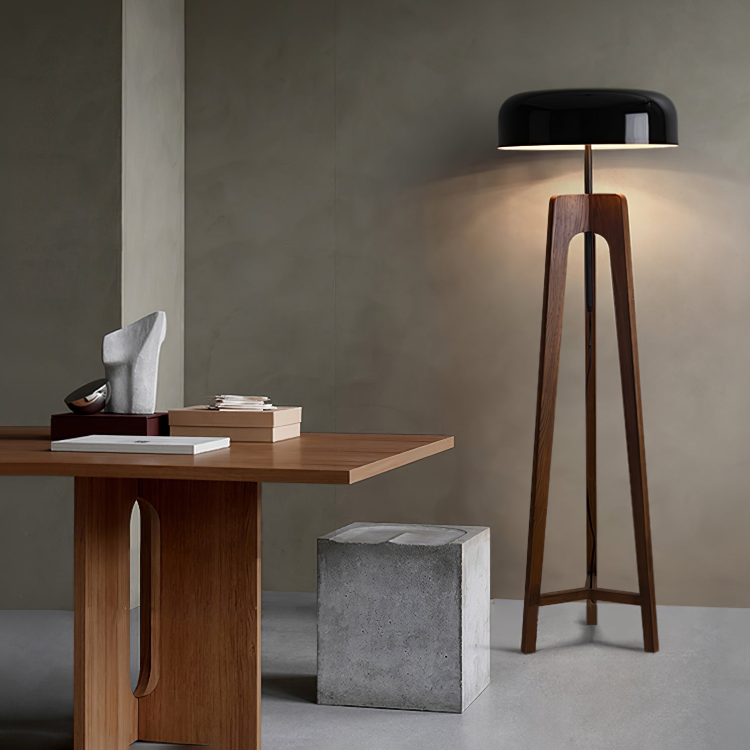 Kovain Wood Minimalist Floor Lamp-Neutral Decor