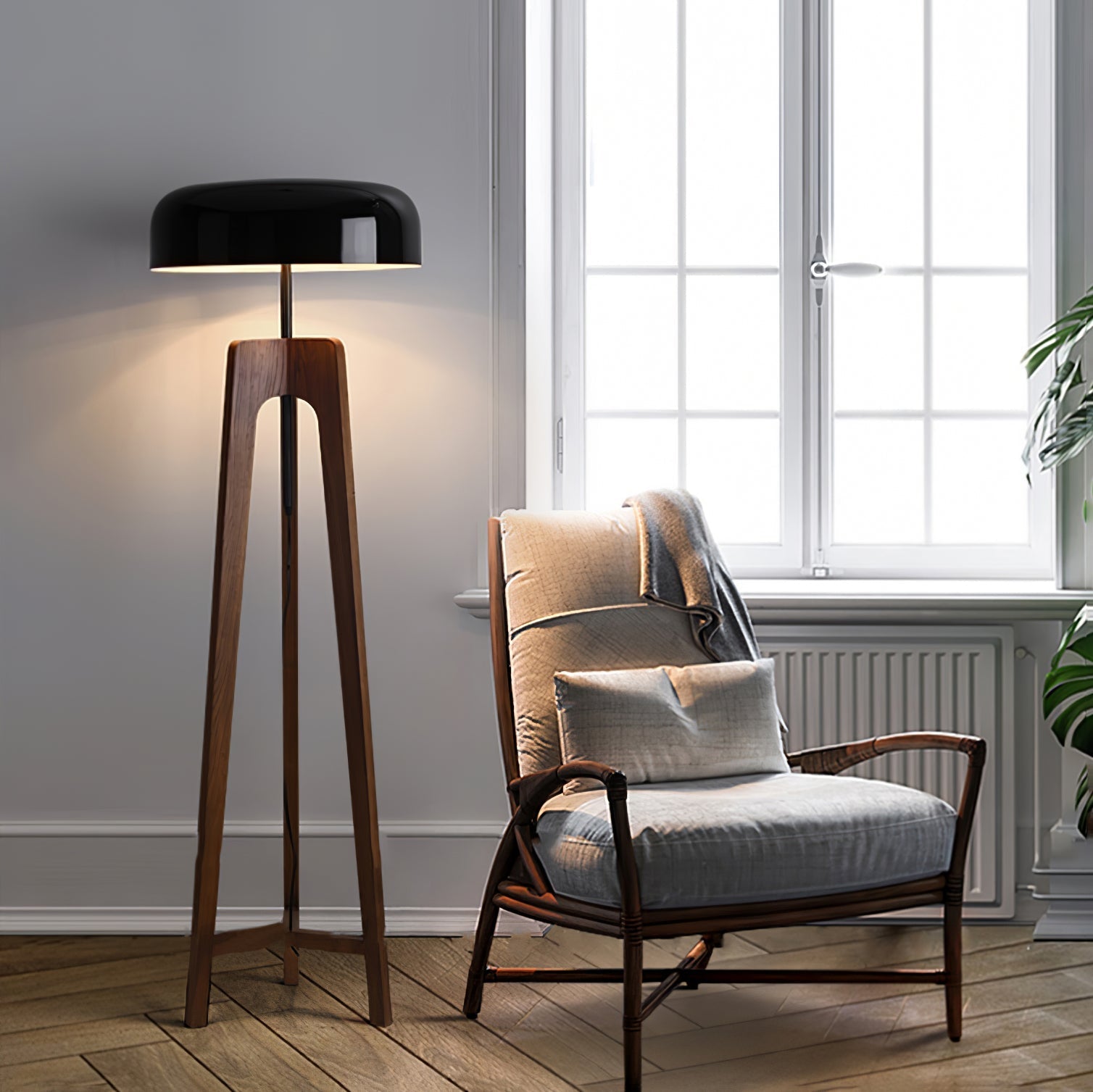 Kovain Wood Minimalist Floor Lamp-Neutral Decor