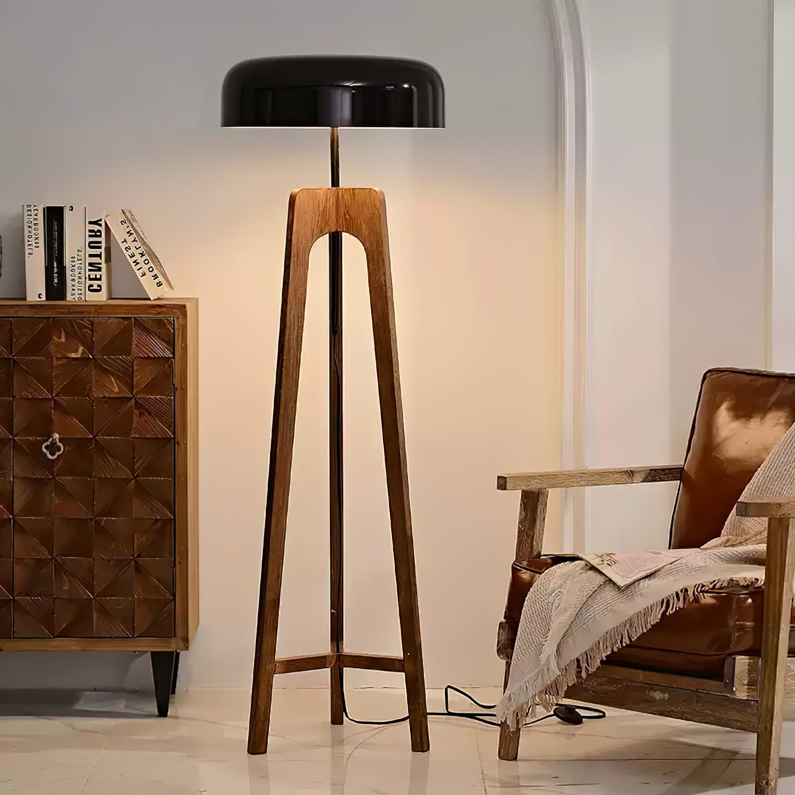 Kovain Wood Minimalist Floor Lamp-Neutral Decor
