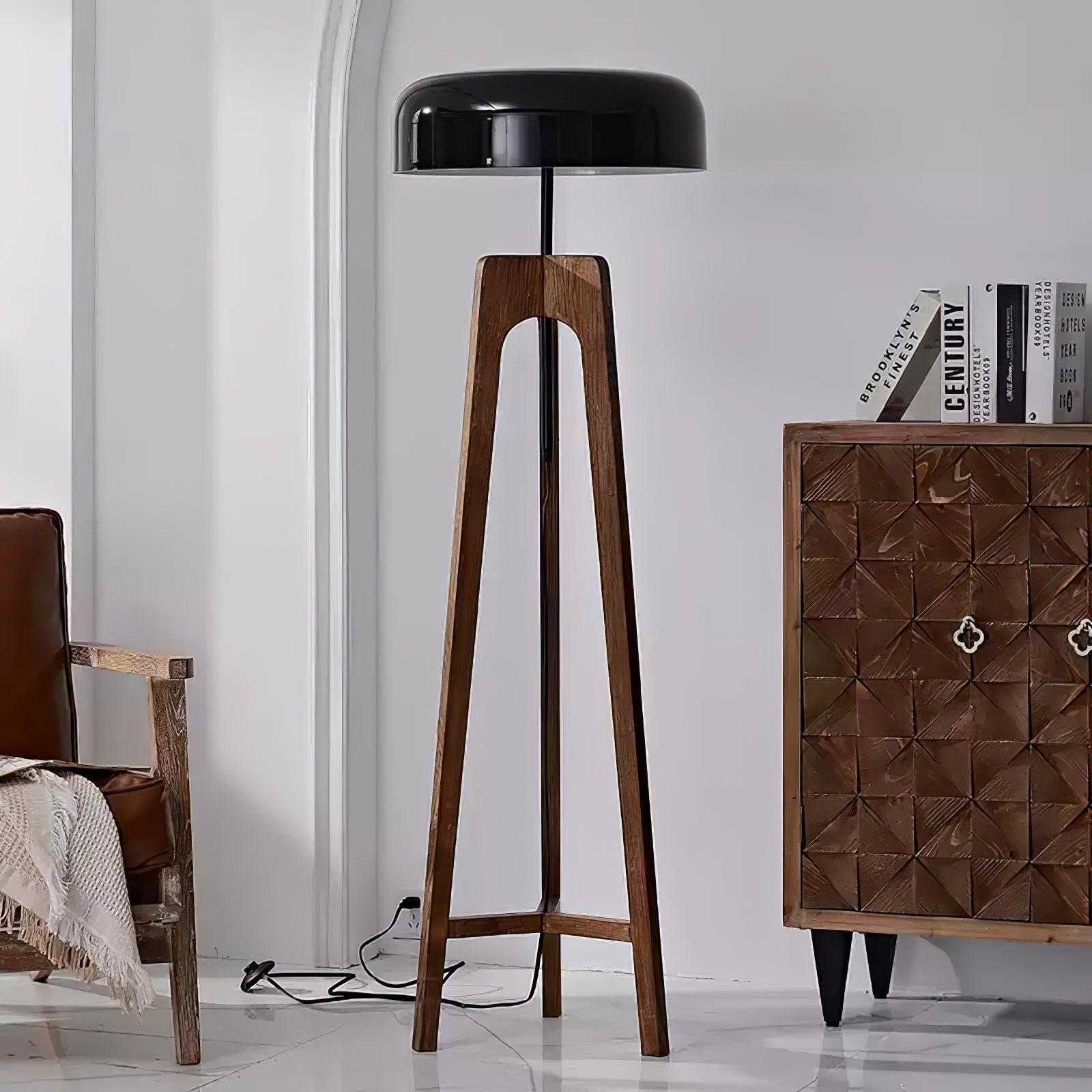 Kovain Wood Minimalist Floor Lamp-Neutral Decor