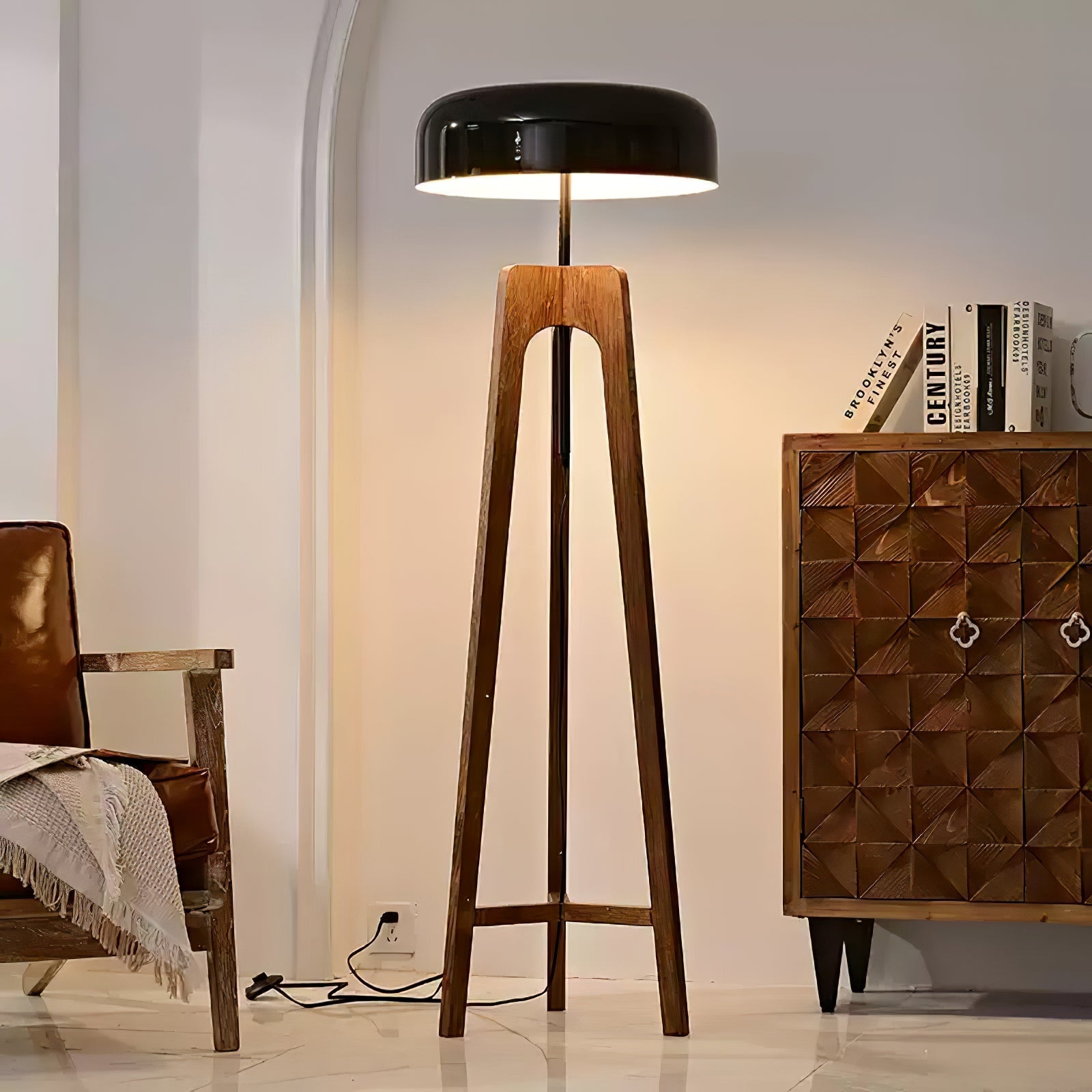 Kovain Wood Minimalist Floor Lamp-Neutral Decor