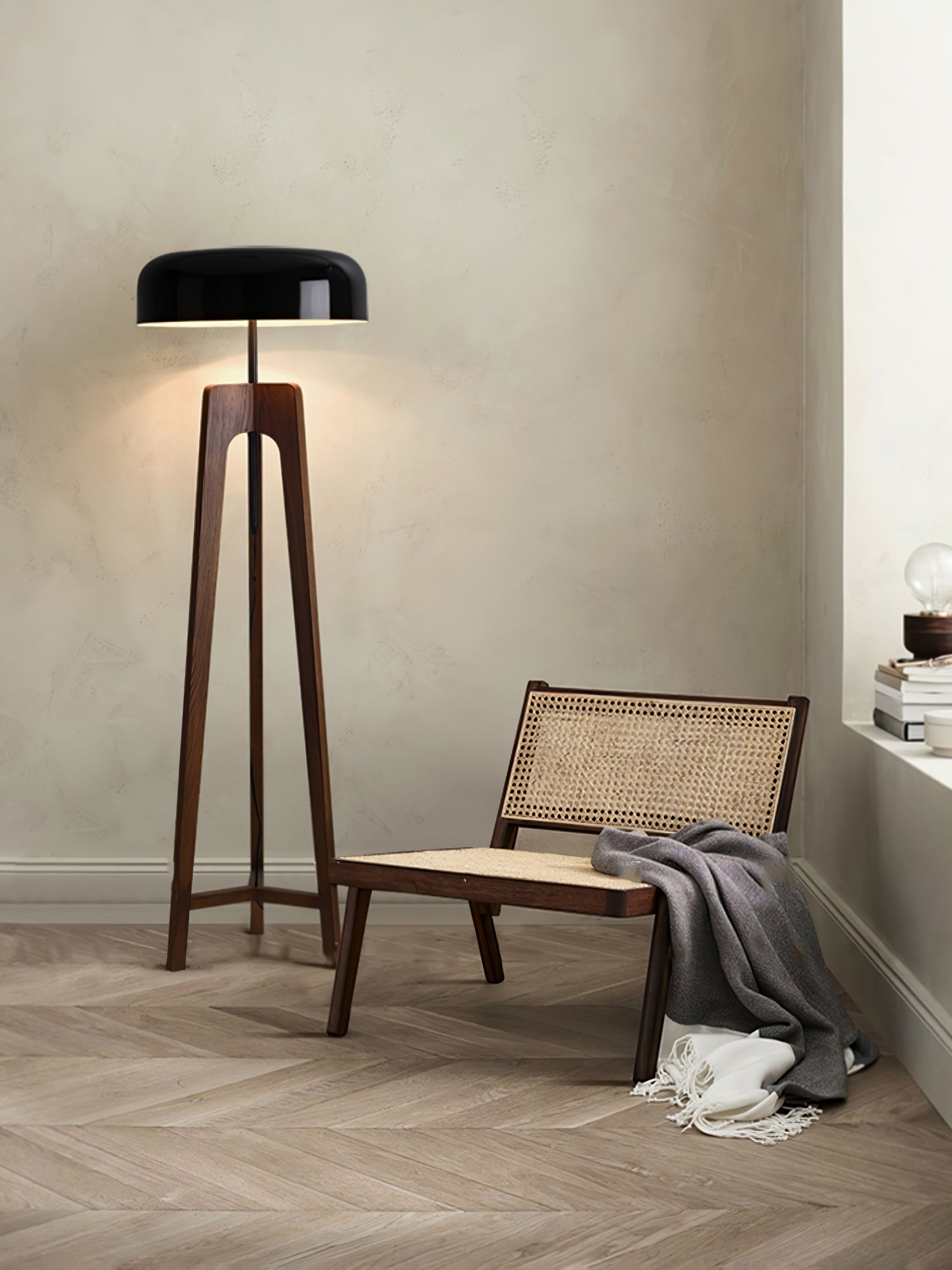 Kovain Wood Minimalist Floor Lamp-Neutral Decor