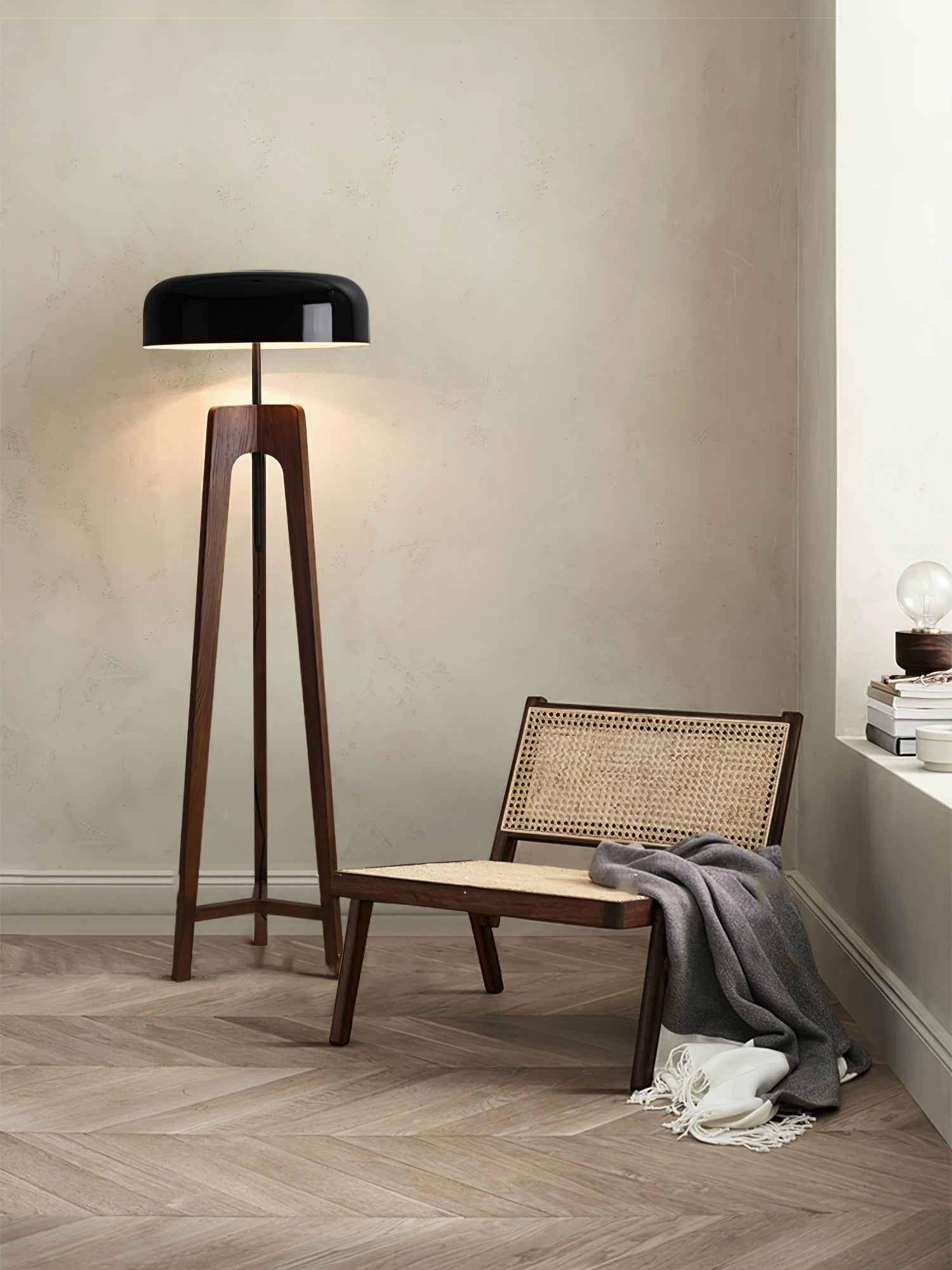 Kovain Wood Minimalist Floor Lamp-Neutral Decor