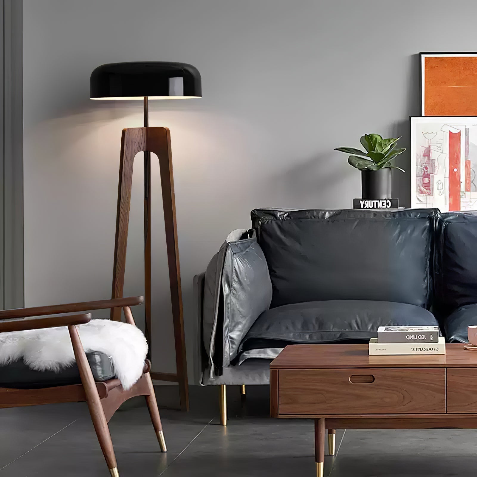 Kovain Wood Minimalist Floor Lamp-Neutral Decor
