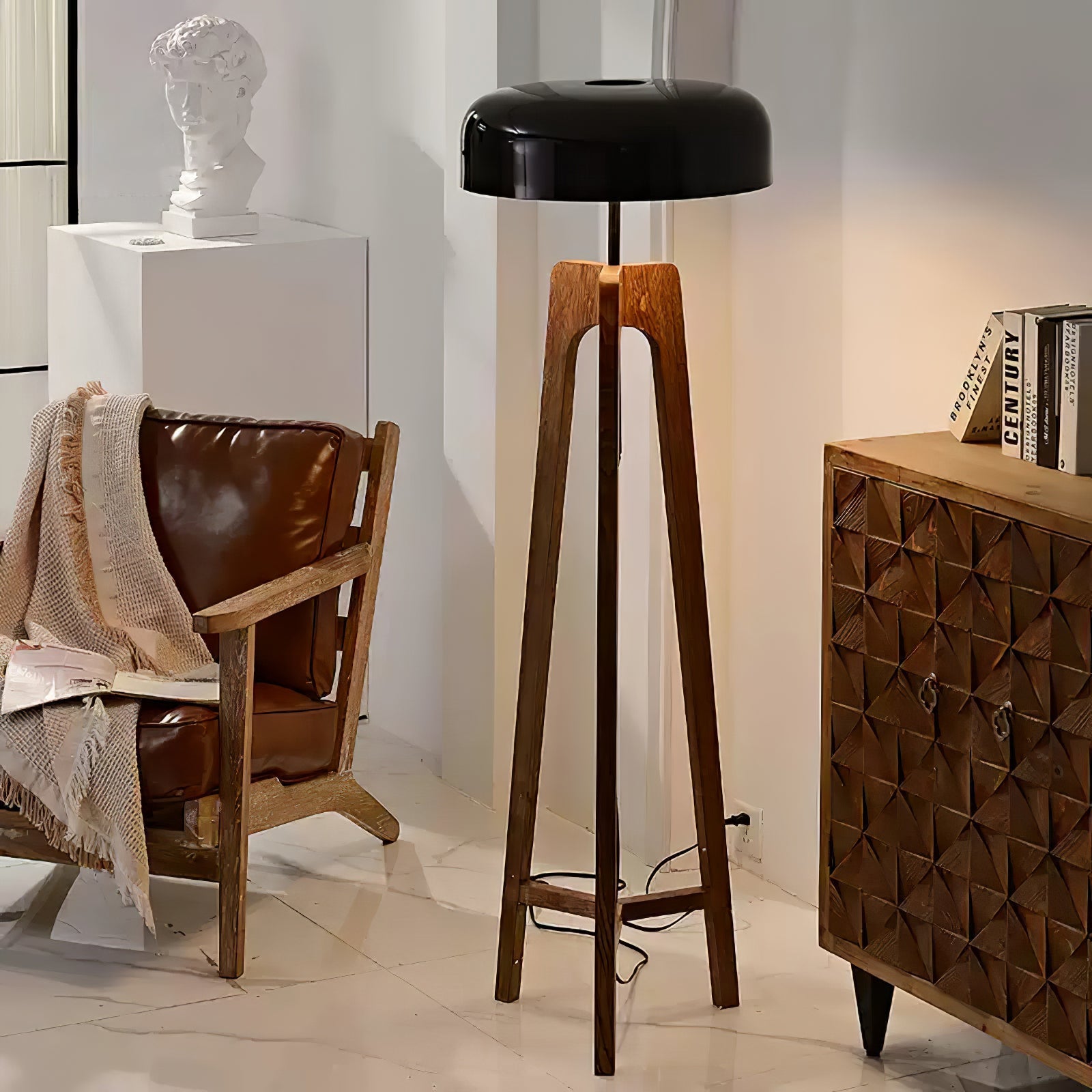 Kovain Wood Minimalist Floor Lamp-Neutral Decor