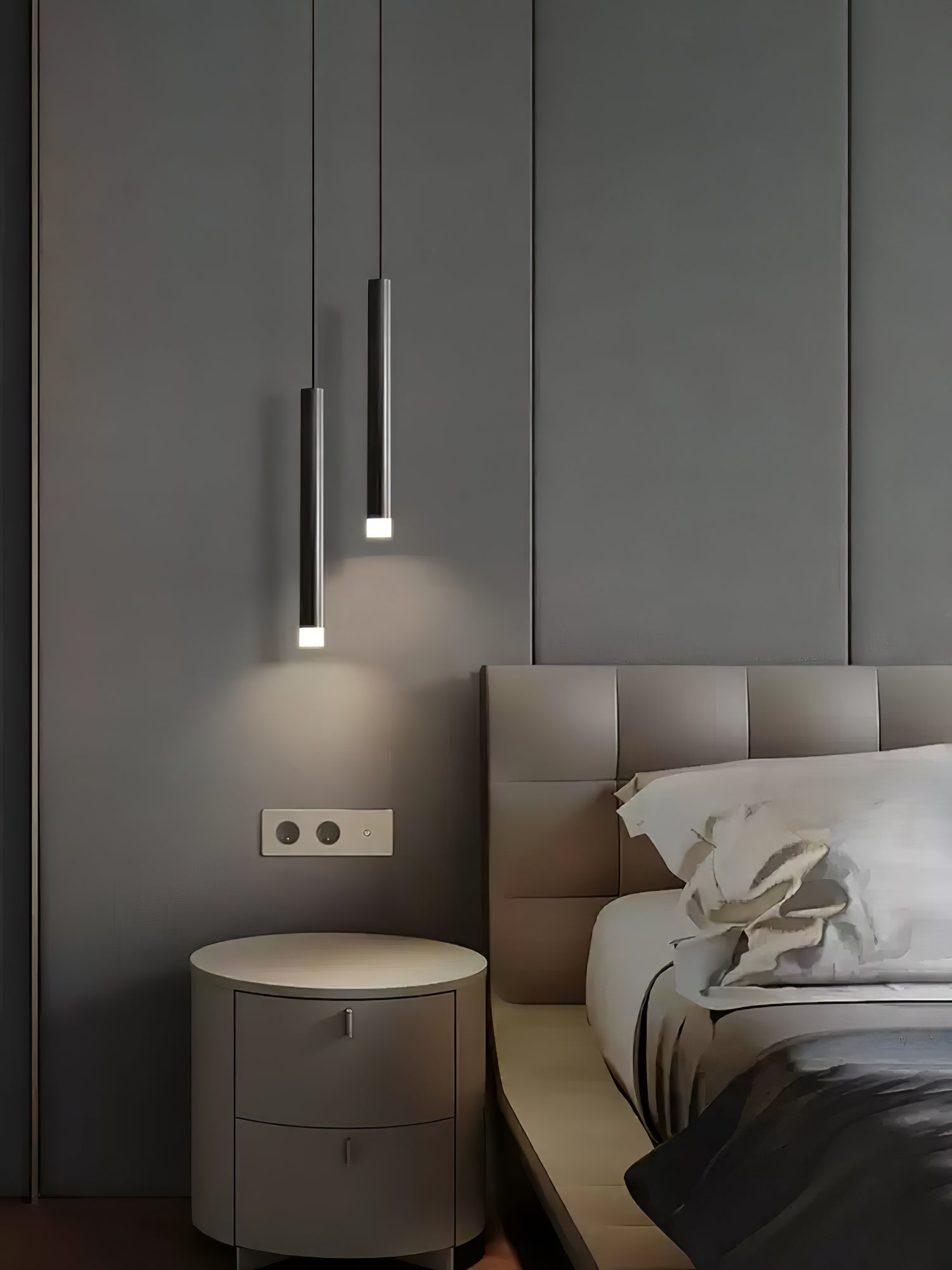 Cetheel Modern Minimalist Brass Plastic Pendant Light-Neutral Decor