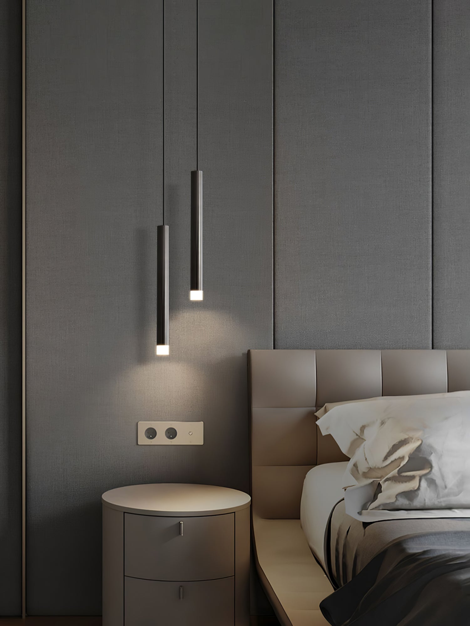 Cetheel Modern Minimalist Brass Plastic Pendant Light-Neutral Decor