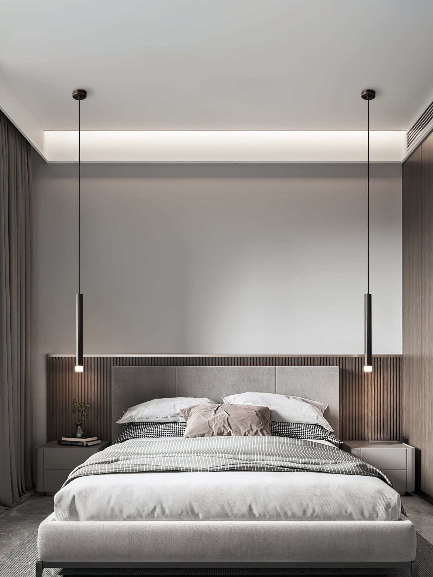 Cetheel Modern Minimalist Brass Plastic Pendant Light-Neutral Decor