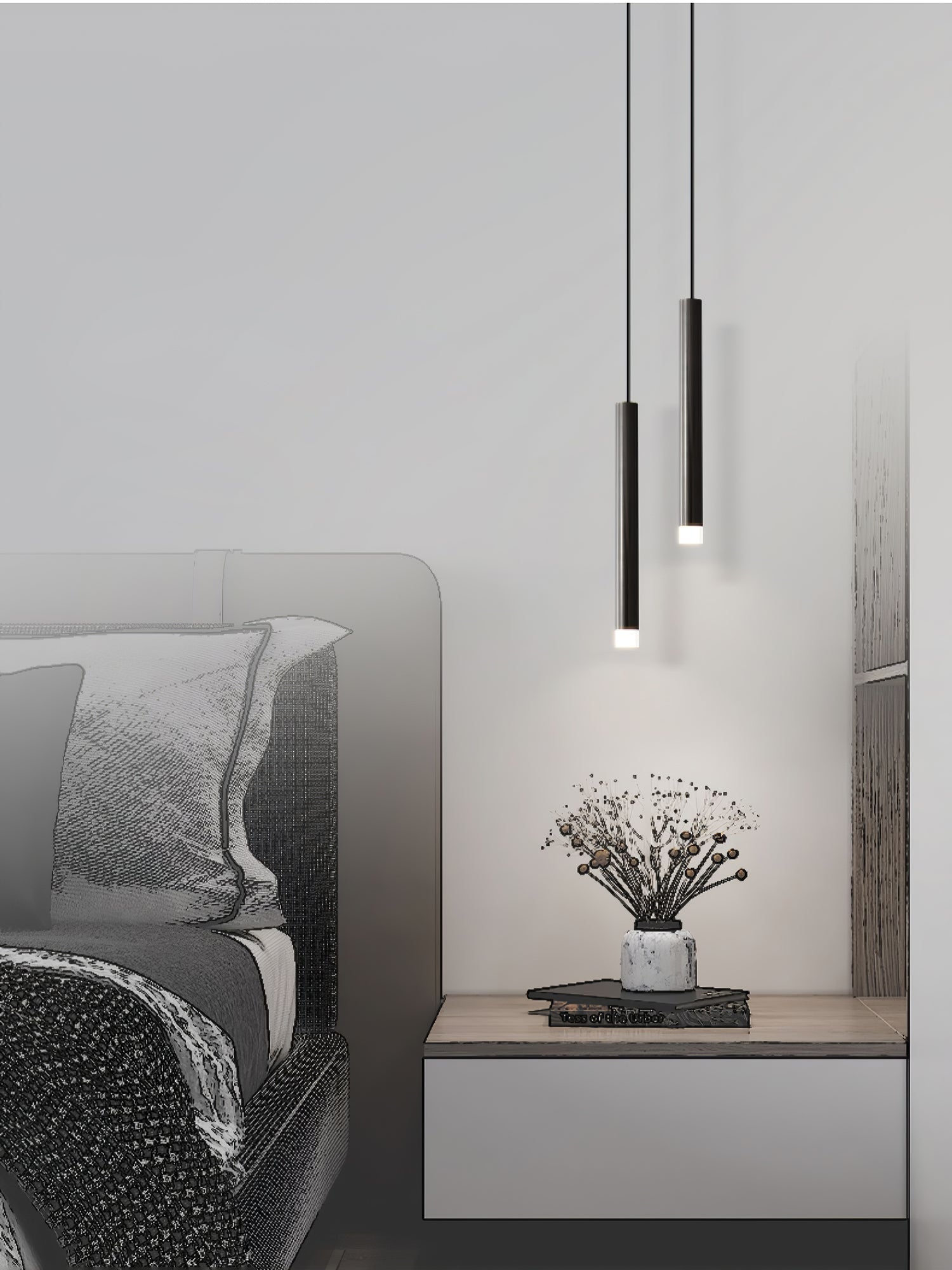 Cetheel Modern Minimalist Brass Plastic Pendant Light-Neutral Decor