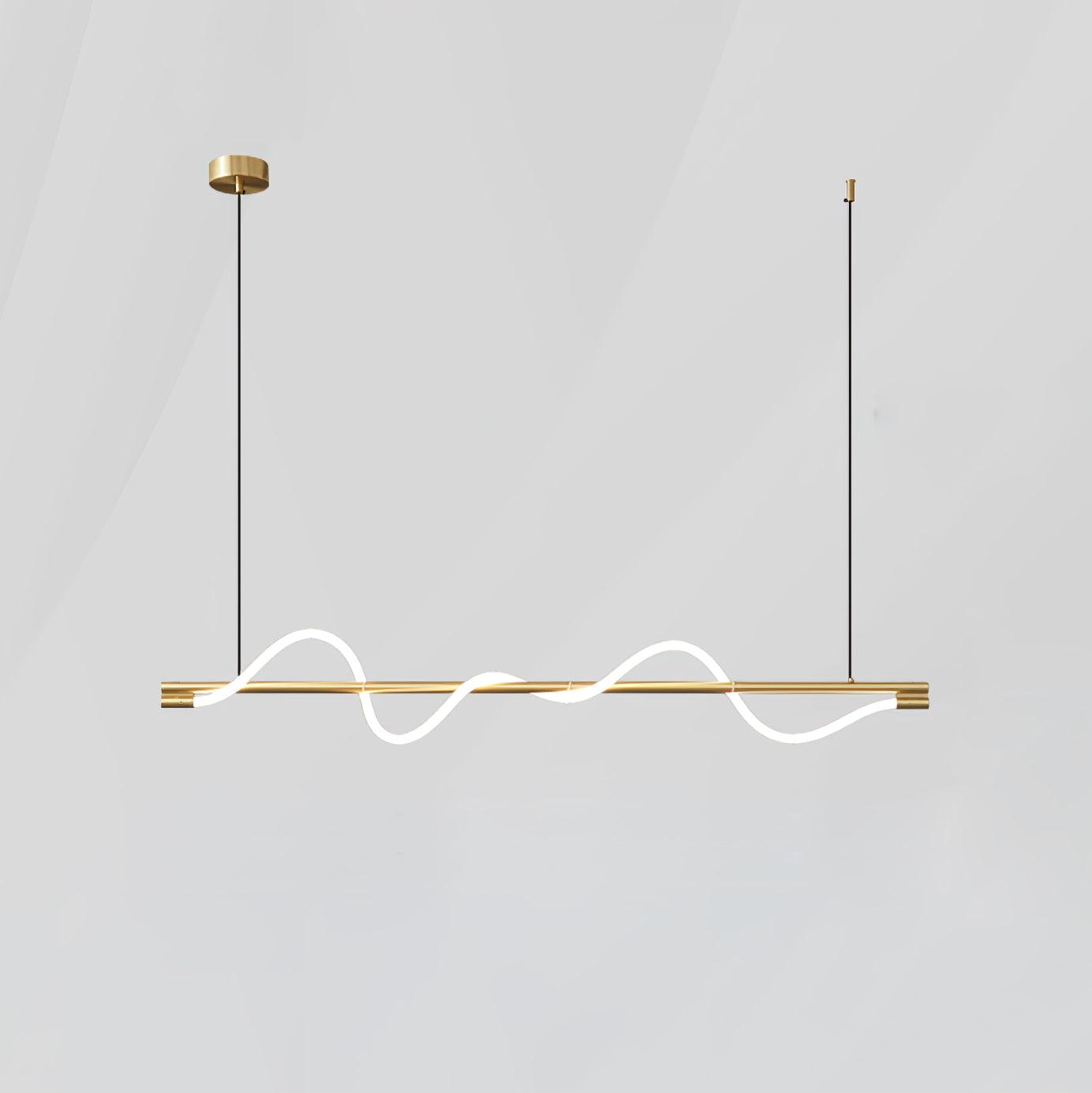 Pulse Minimalist Brass Pendant Lamp-Neutral Decor