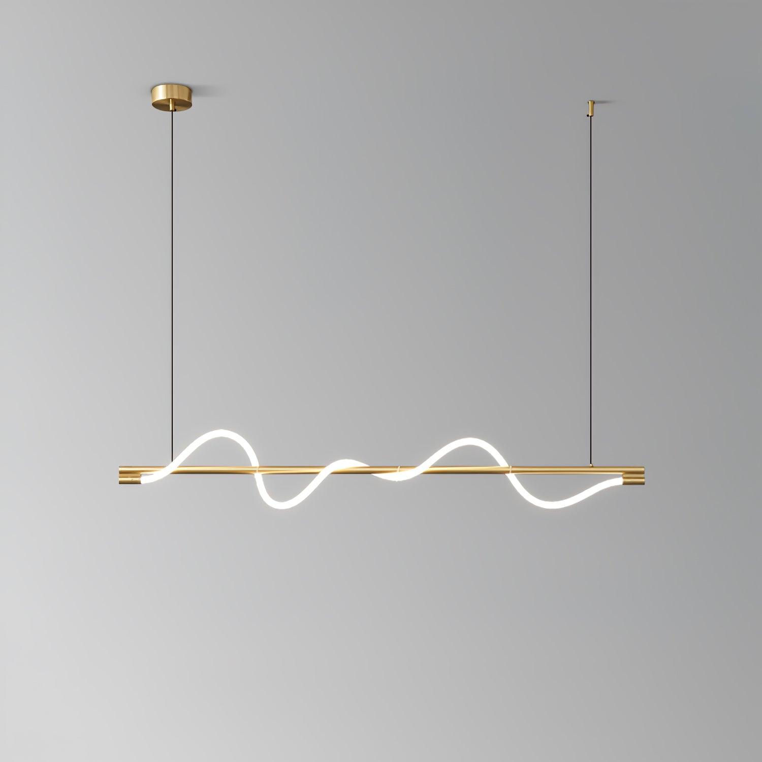 Pulse Minimalist Brass Pendant Lamp-Neutral Decor