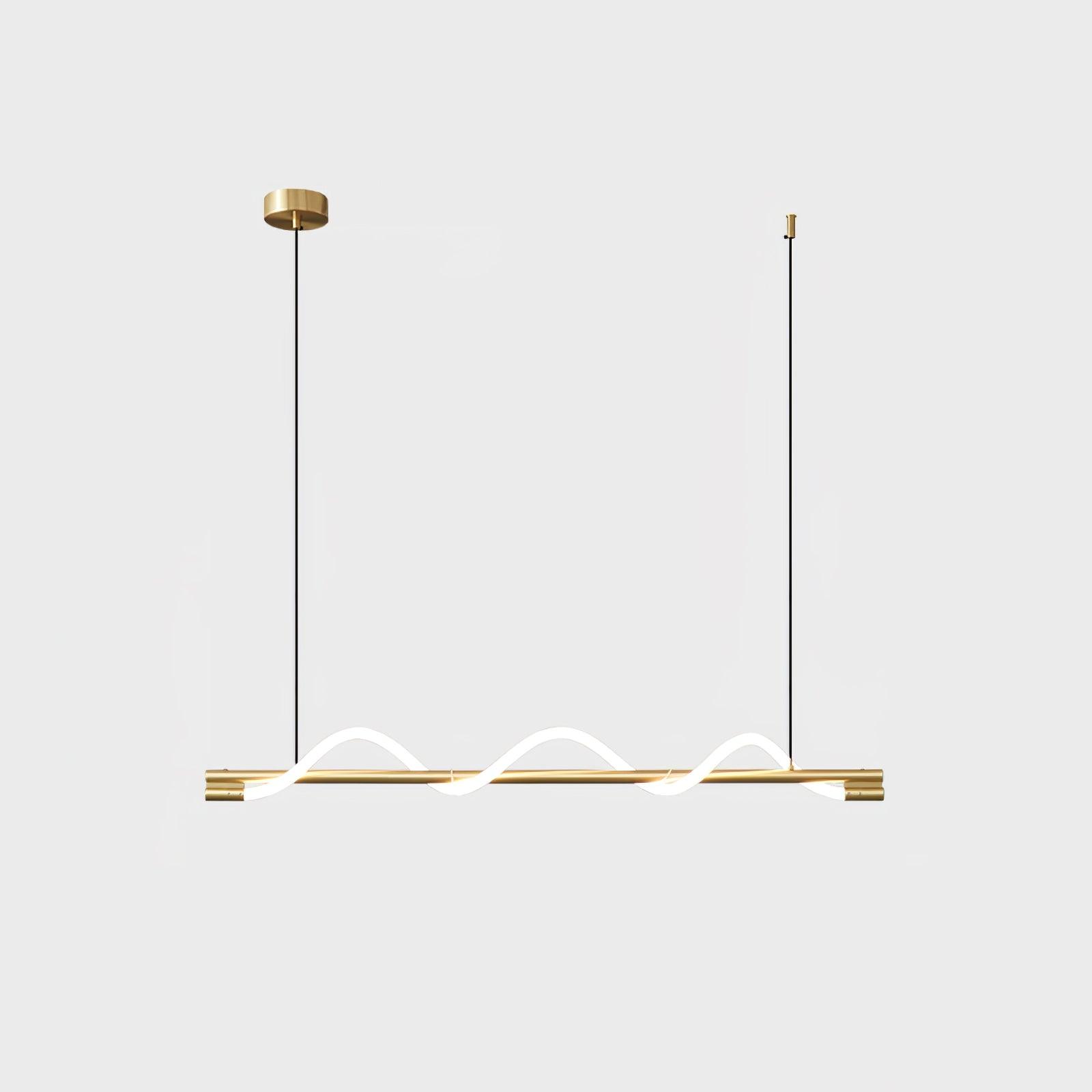Pulse Minimalist Brass Pendant Lamp-Neutral Decor
