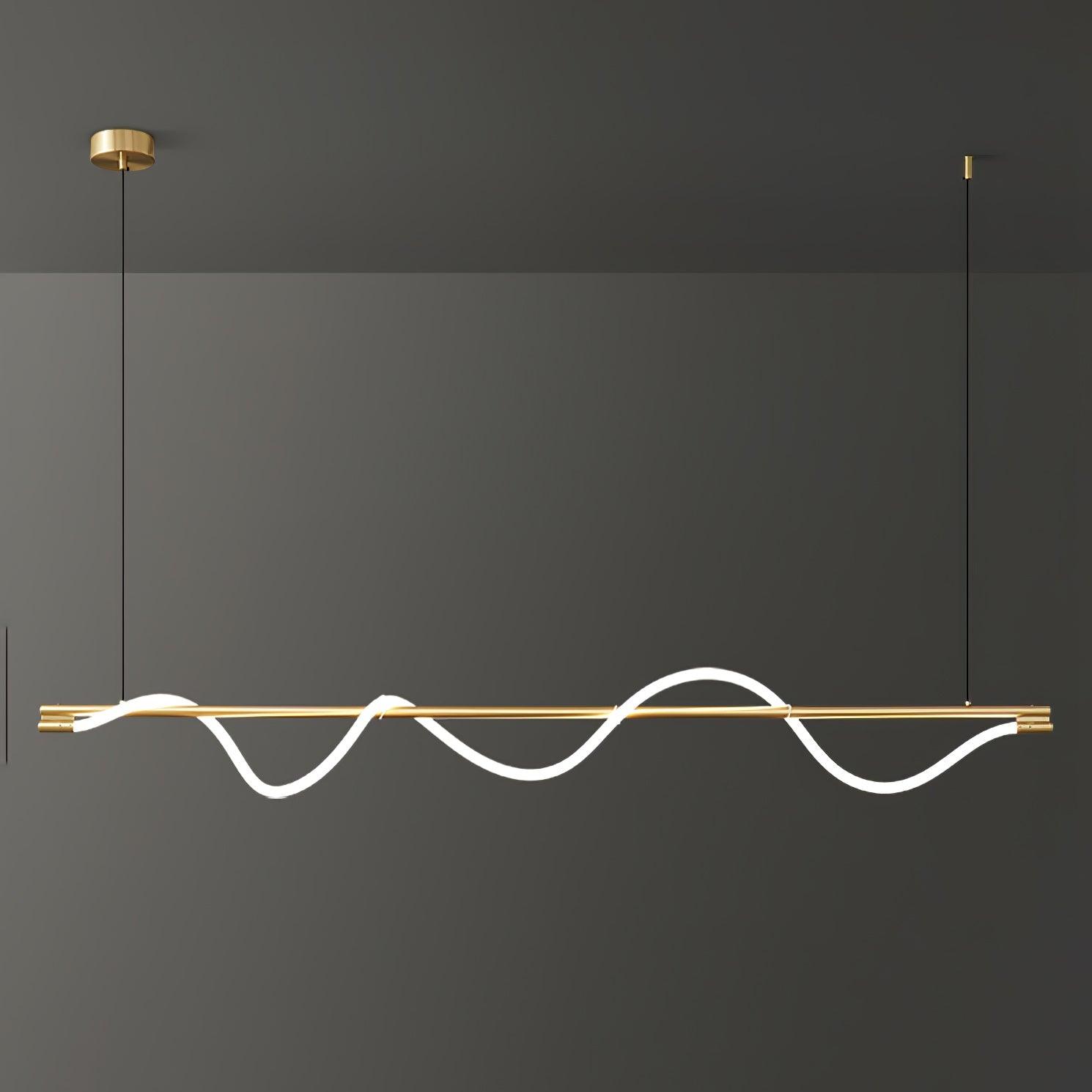 Pulse Minimalist Brass Pendant Lamp-Neutral Decor