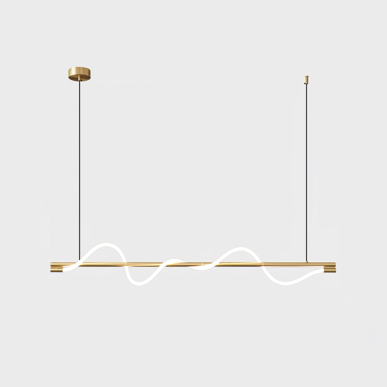 Pulse Minimalist Brass Pendant Lamp-Neutral Decor