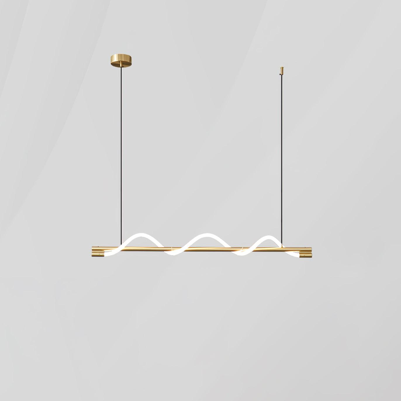 Pulse Minimalist Brass Pendant Lamp-Neutral Decor