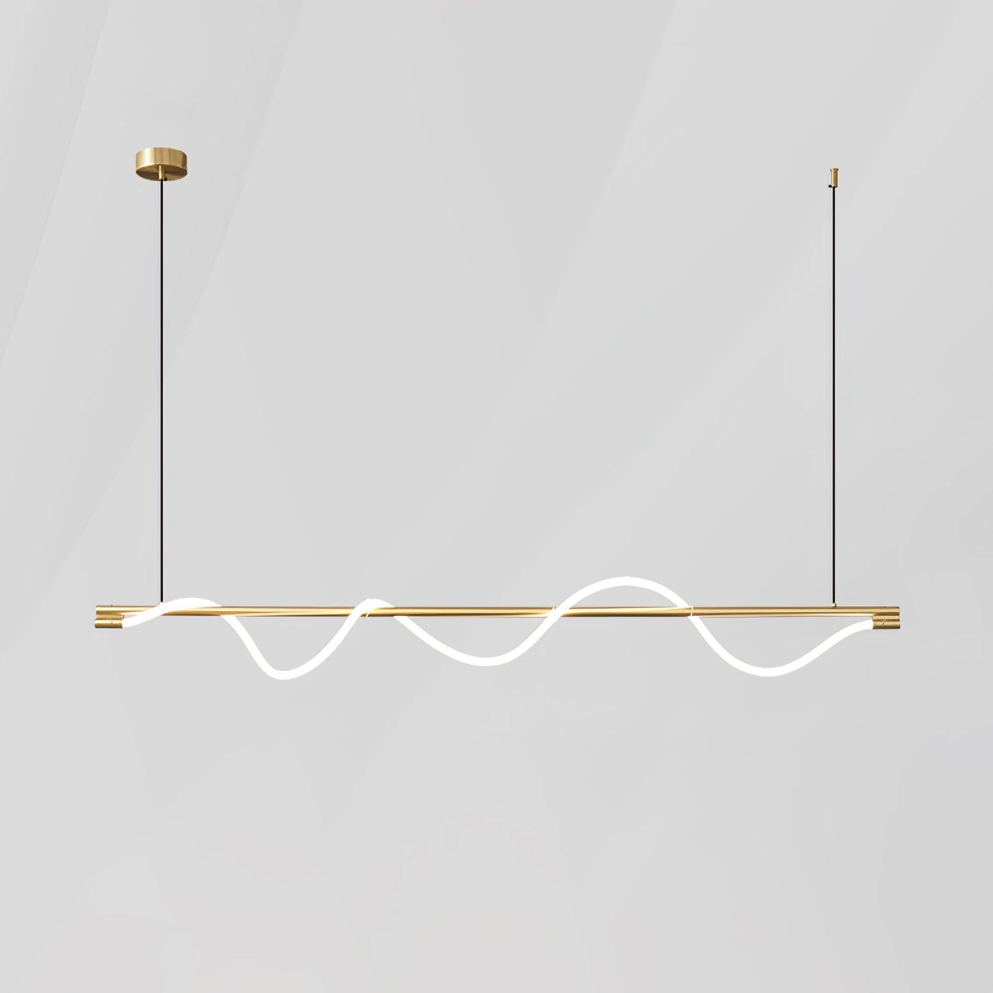 Pulse Minimalist Brass Pendant Lamp-Neutral Decor
