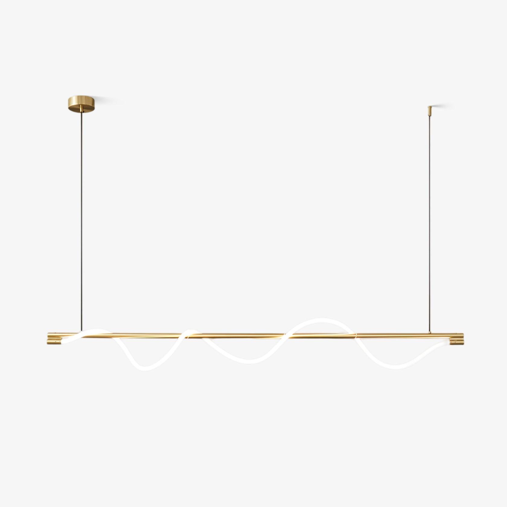 Pulse Minimalist Brass Pendant Lamp-Neutral Decor