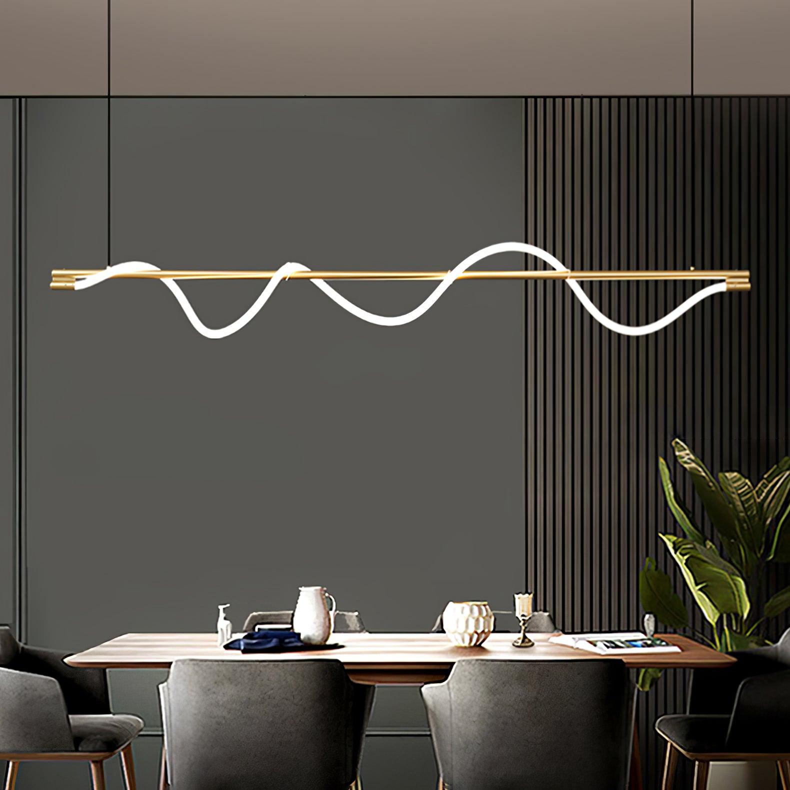 Pulse Minimalist Brass Pendant Lamp-Neutral Decor