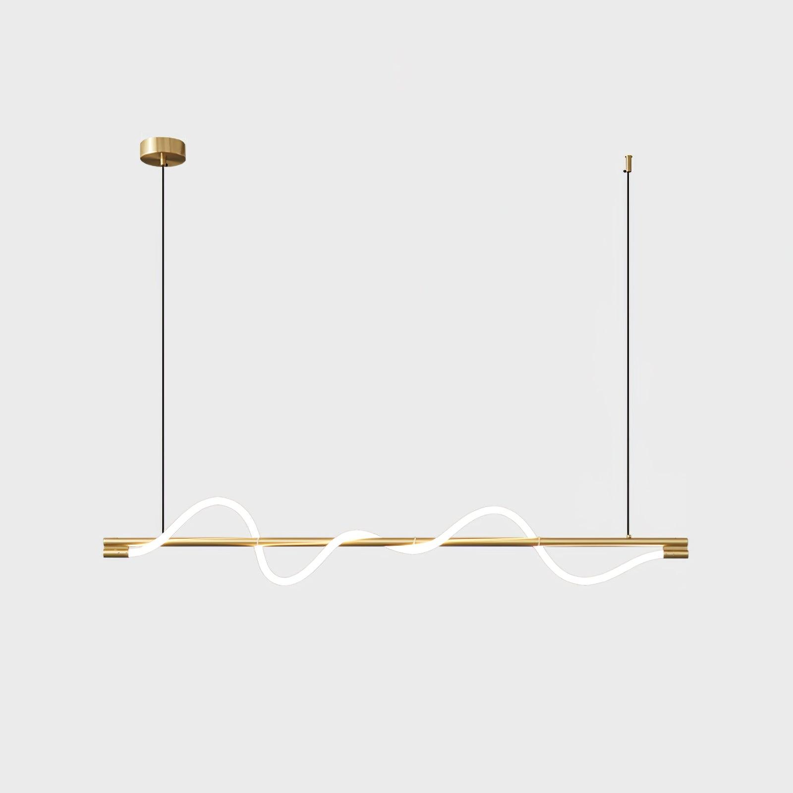 Pulse Minimalist Brass Pendant Lamp-Neutral Decor
