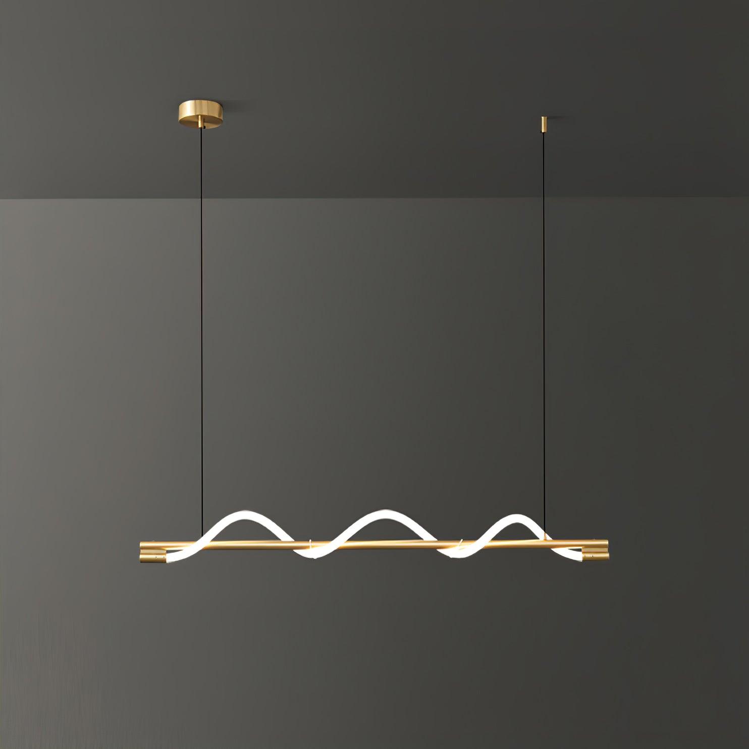 Pulse Minimalist Brass Pendant Lamp-Neutral Decor