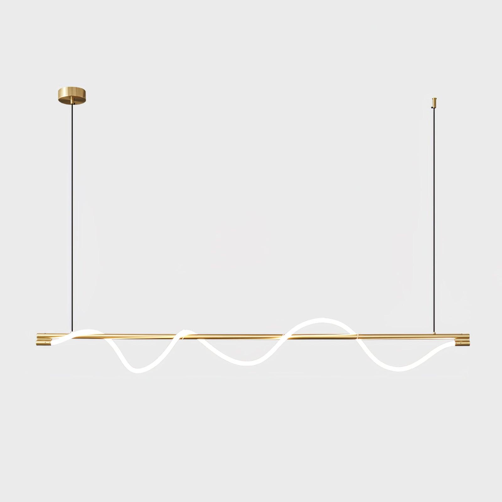 Pulse Minimalist Brass Pendant Lamp-Neutral Decor